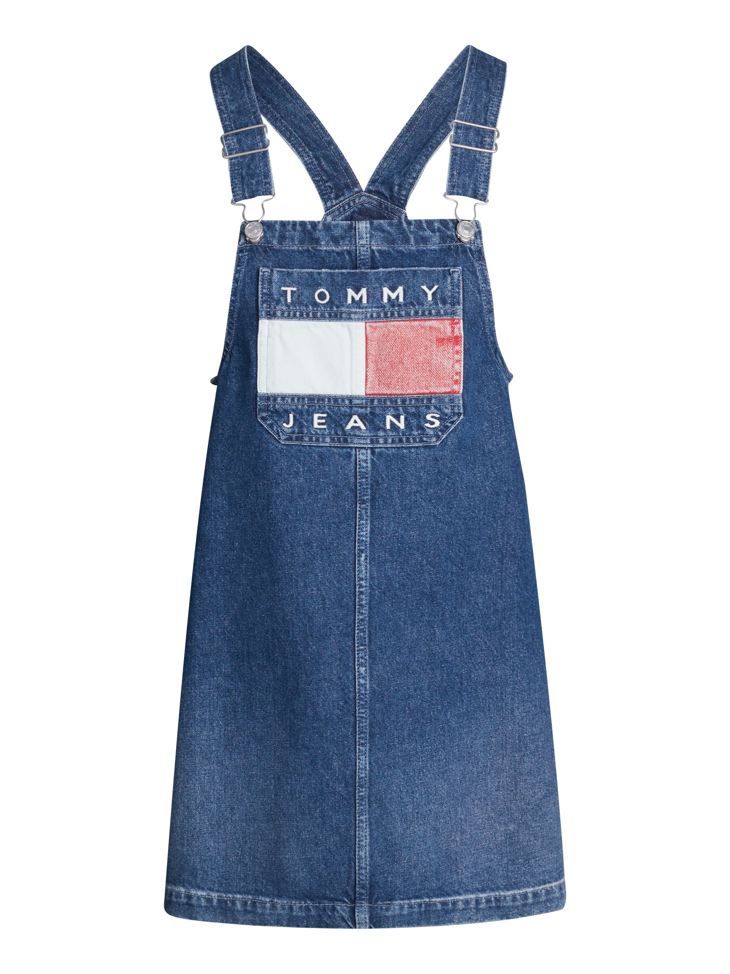 Tommy Jeans Jeanskleid »PINAFORE DRESS DH6031 EXT«, mit grossem Logo