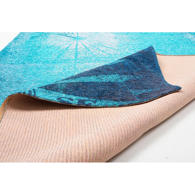 ❤ Sansibar Teppich »Keitum 011«, rechteckig, Flachgewebe, modernes Design,  Motiv Kompass entdecken im Jelmoli-Online Shop