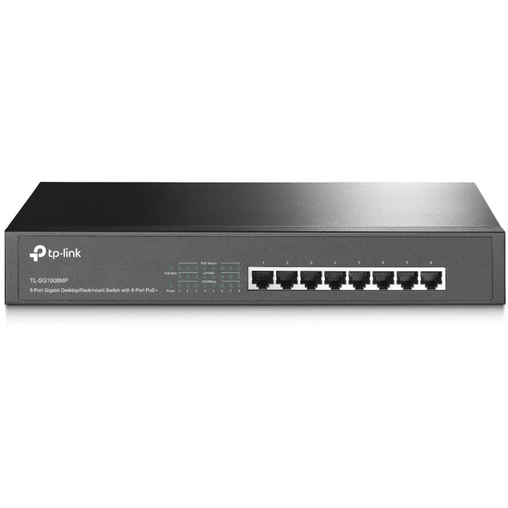 TP-Link Netzwerk-Switch »TL-SG1008MP 8-Port Gigabit PoE+ Switch«, (1 St.)