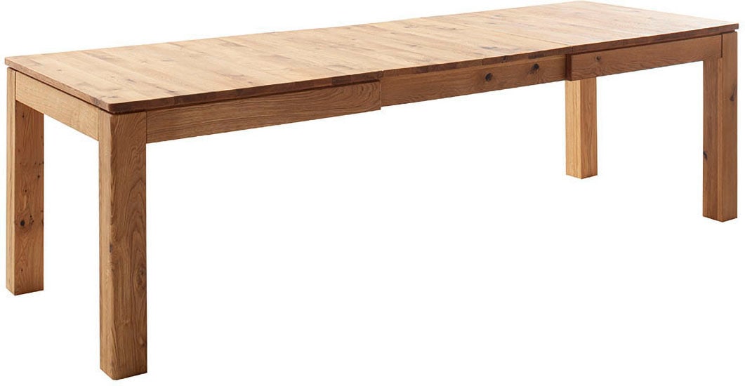MCA furniture Esstisch »ETNA 4-Fuss Tisch«, (Einzelstück), Massivholz,durchgehende Lamelle,Stollenfuss 10x10cm,Tischplatte 2,5cm