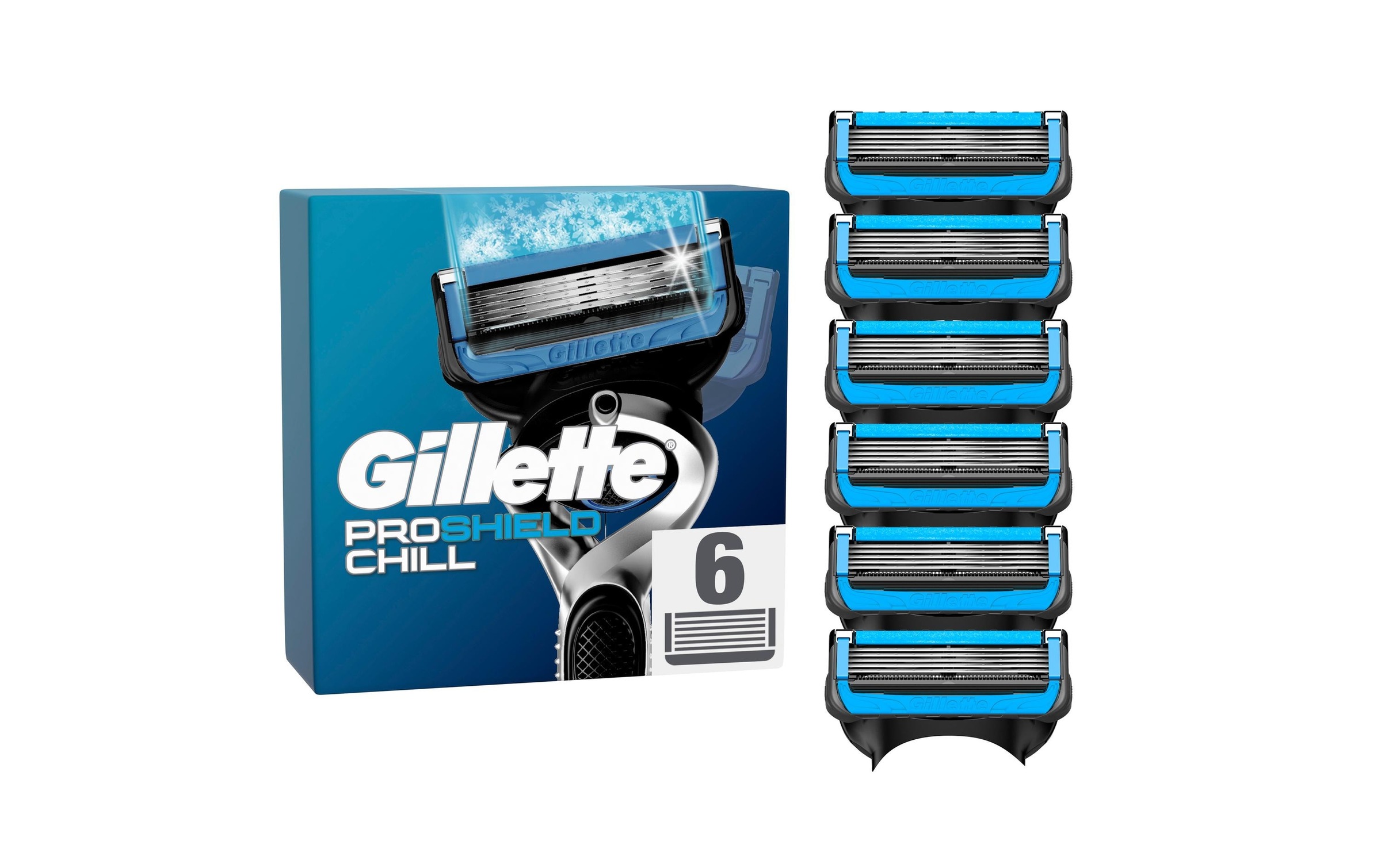 Gillette Rasierklingen »ProShield Chill 6 Stück«, (6 tlg.)