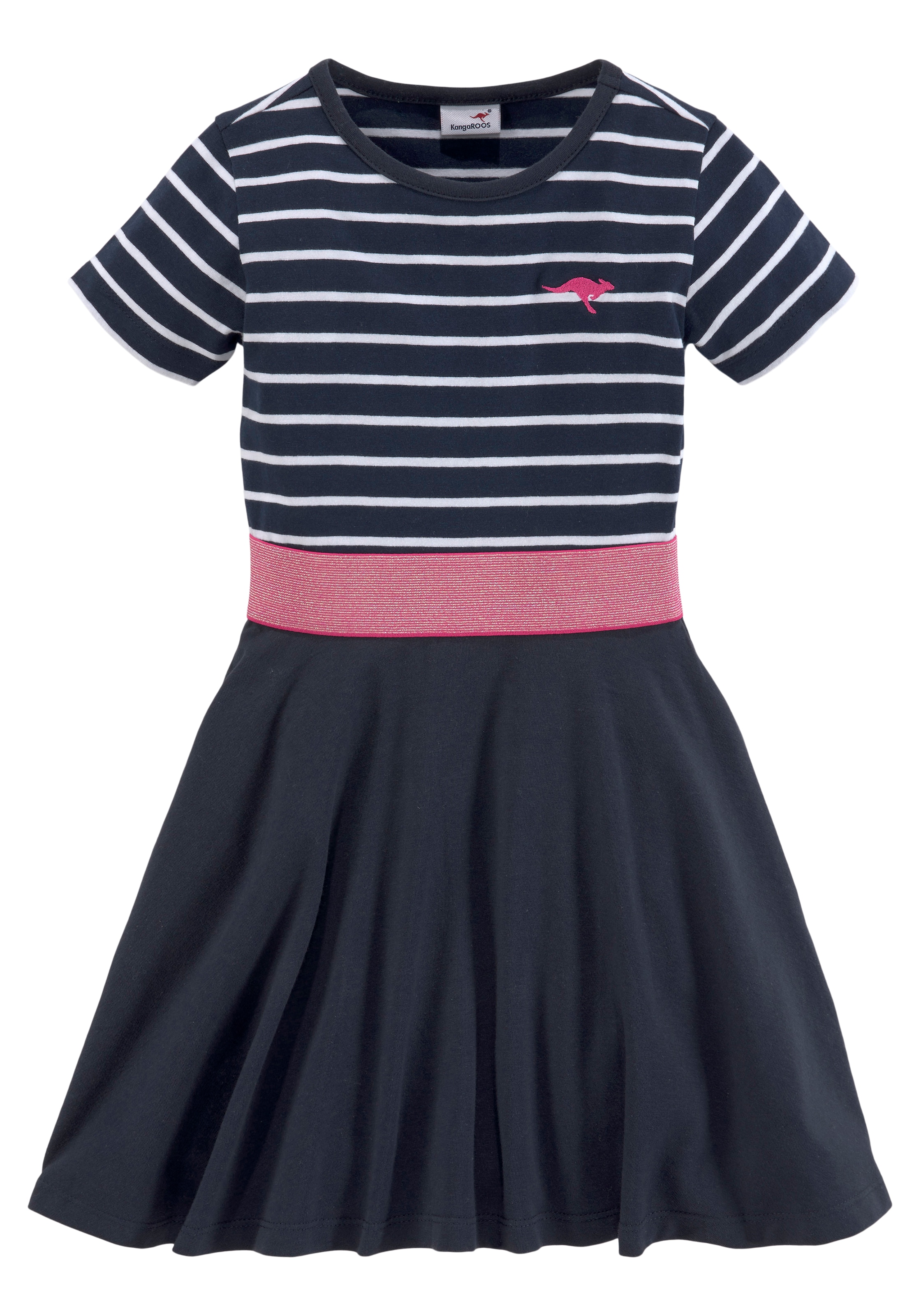 KangaROOS Jerseykleid »für kleine Mädchen«, kniefrei, aus Jersey, kurzärmelig