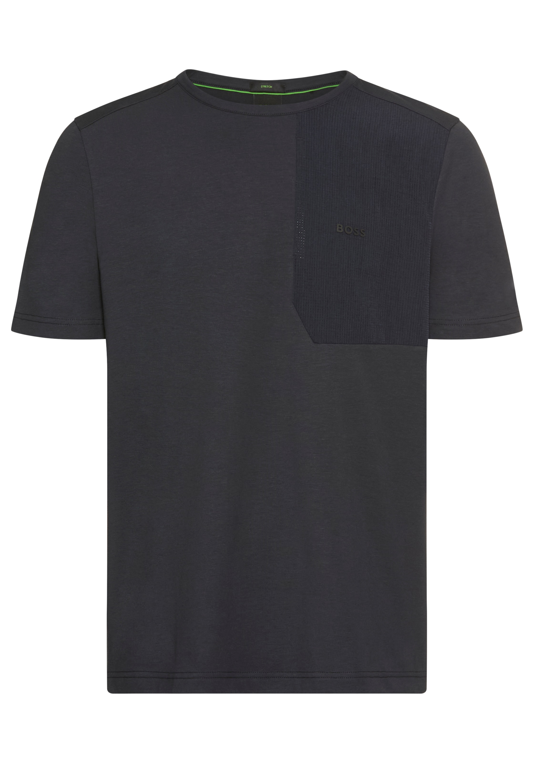 BOSS GREEN T-Shirt »Tee PKT Glamping« mit Materialmix