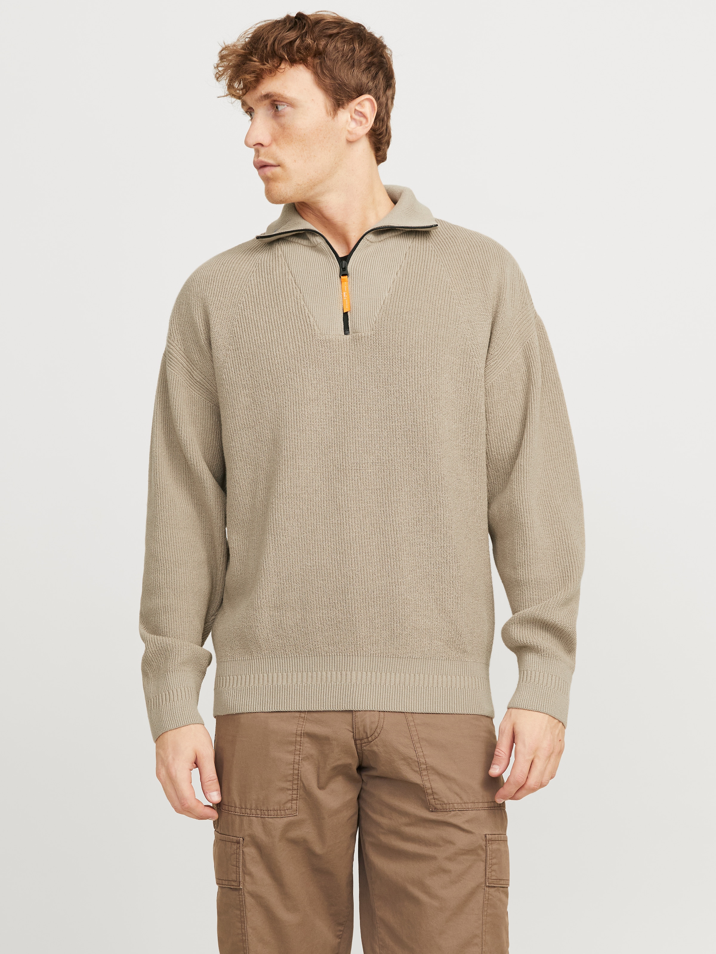 Jack & Jones Troyer »JCOOUTDOOR KNIT HALF ZIP HIGH NECK SN«