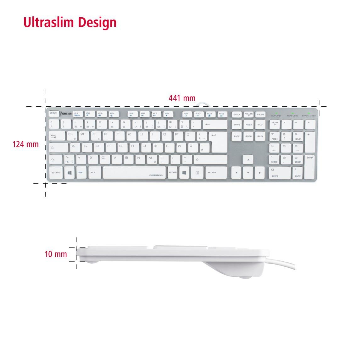 ❤ Hama Tastatur Tastatur Jelmoli-Online Slim-Design« kabelgebunden »Tastatur Shop im PC kaufen im