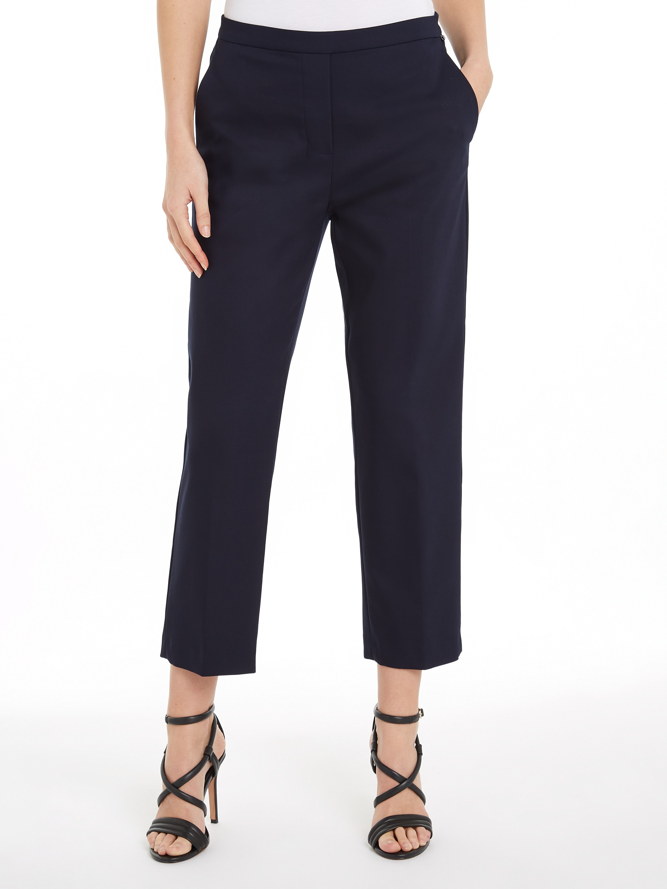 Tommy Hilfiger Chinohose mit Logostickerei, elastische Pull On Pants