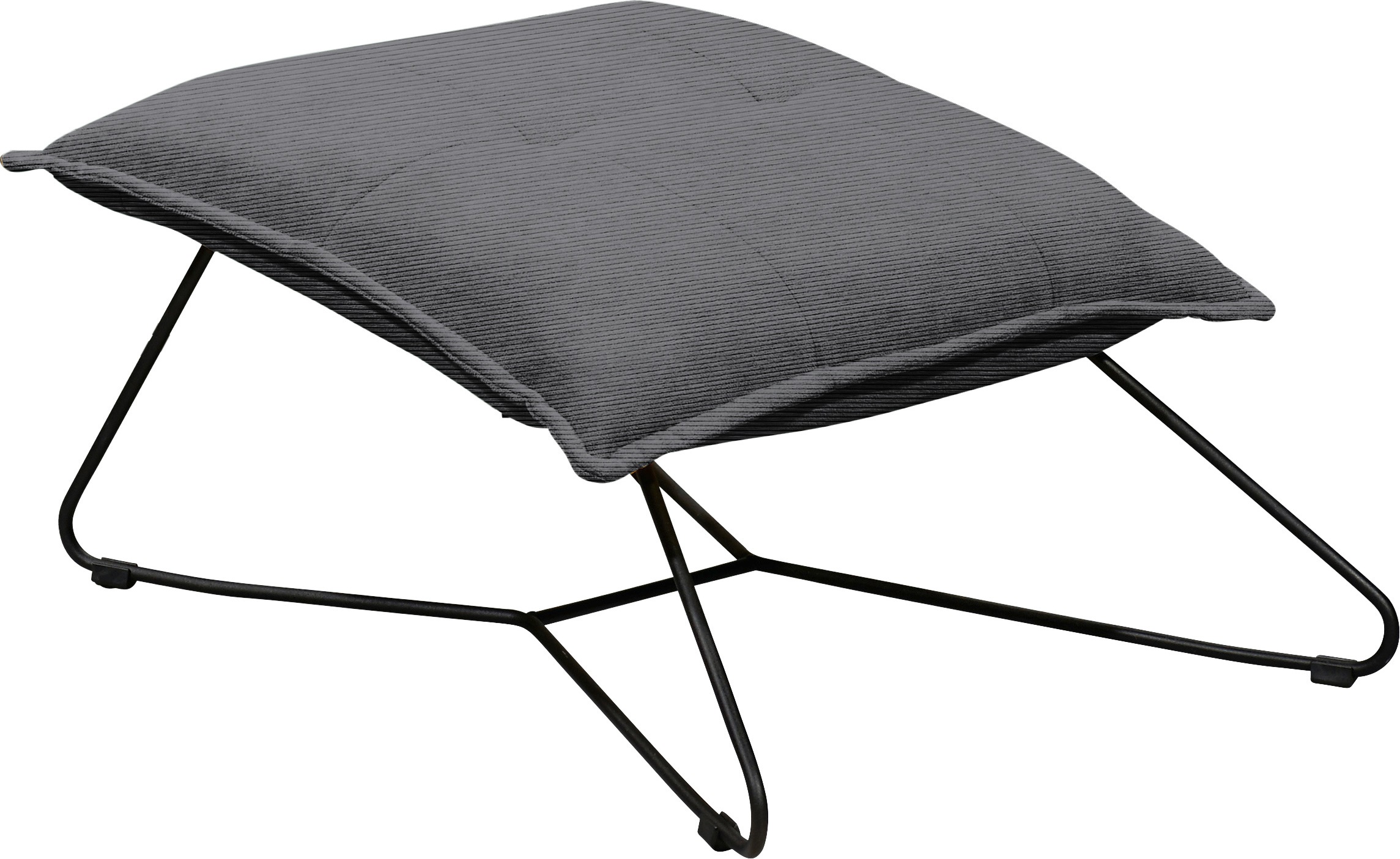 ED EXCITING DESIGN Hocker »Vico«, mit Design-Gestell aus schwarzem Metall, in Cord