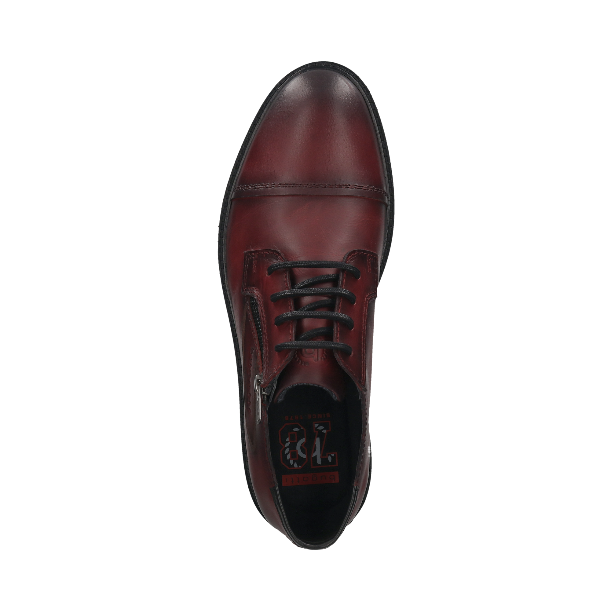 bugatti Schnürschuh, Halbschuh, Business Schuh mit seitlichem Reissverschluss