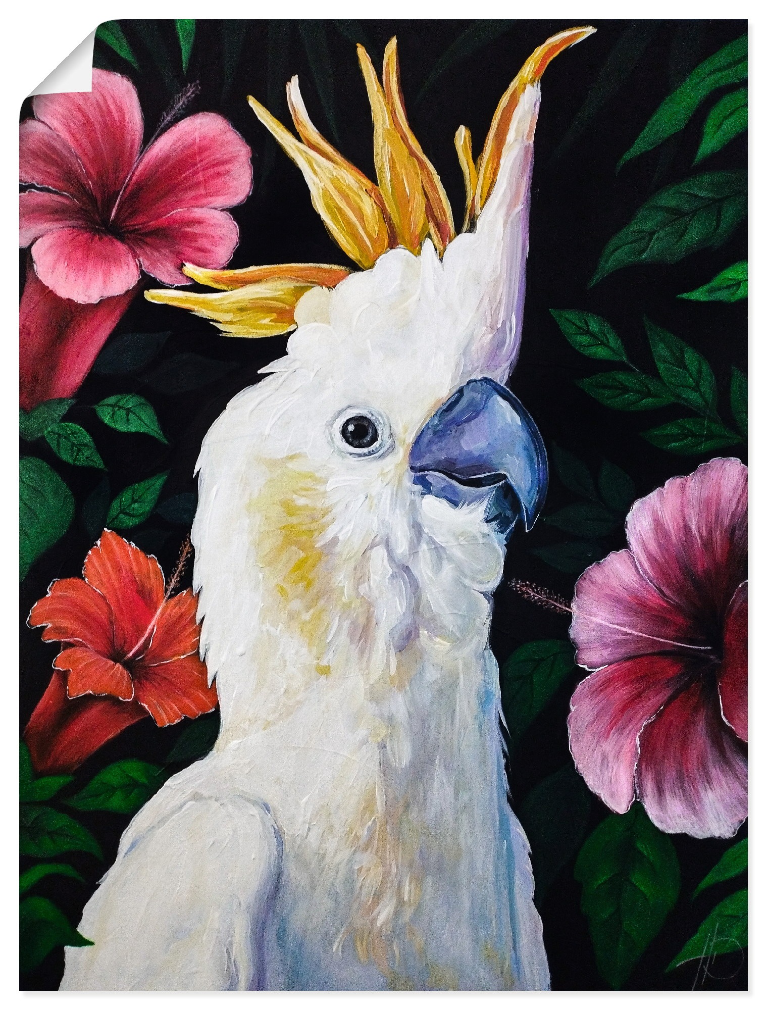 Artland Wandbild "Coco Paradiso" Vogelbilder 1 Stk. tlg. als Alubild, Leinwandbild, Poster, Wandaufkleber in verschied. Grössen