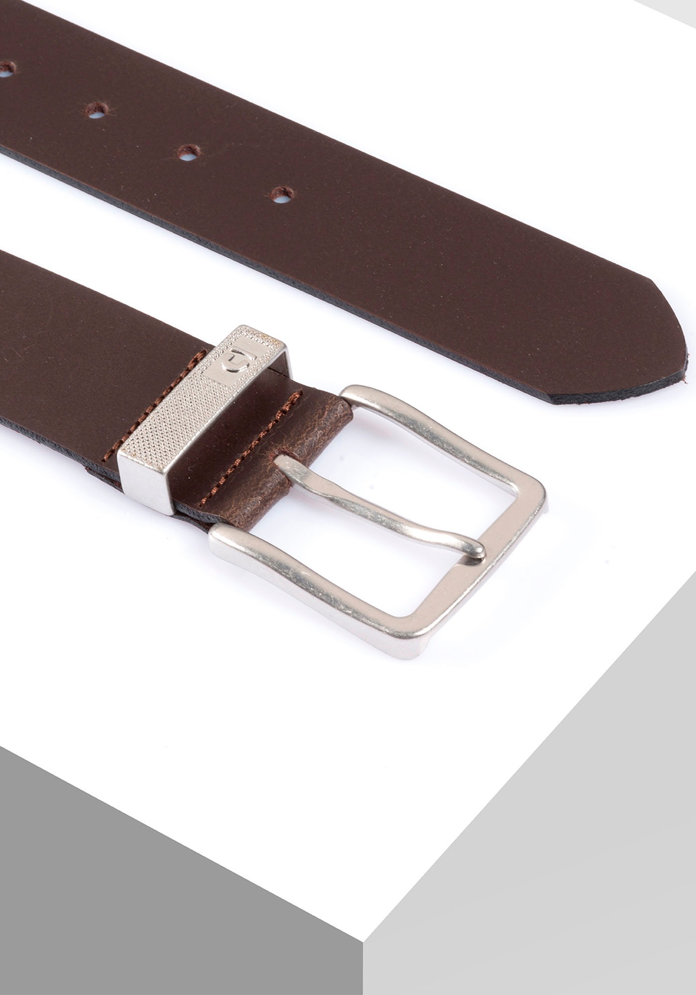 TOM TAILOR Denim Ledergürtel »TTDJOE«, 4 cm breiter Herrengürtel, Denim Look, bis Gr. 120