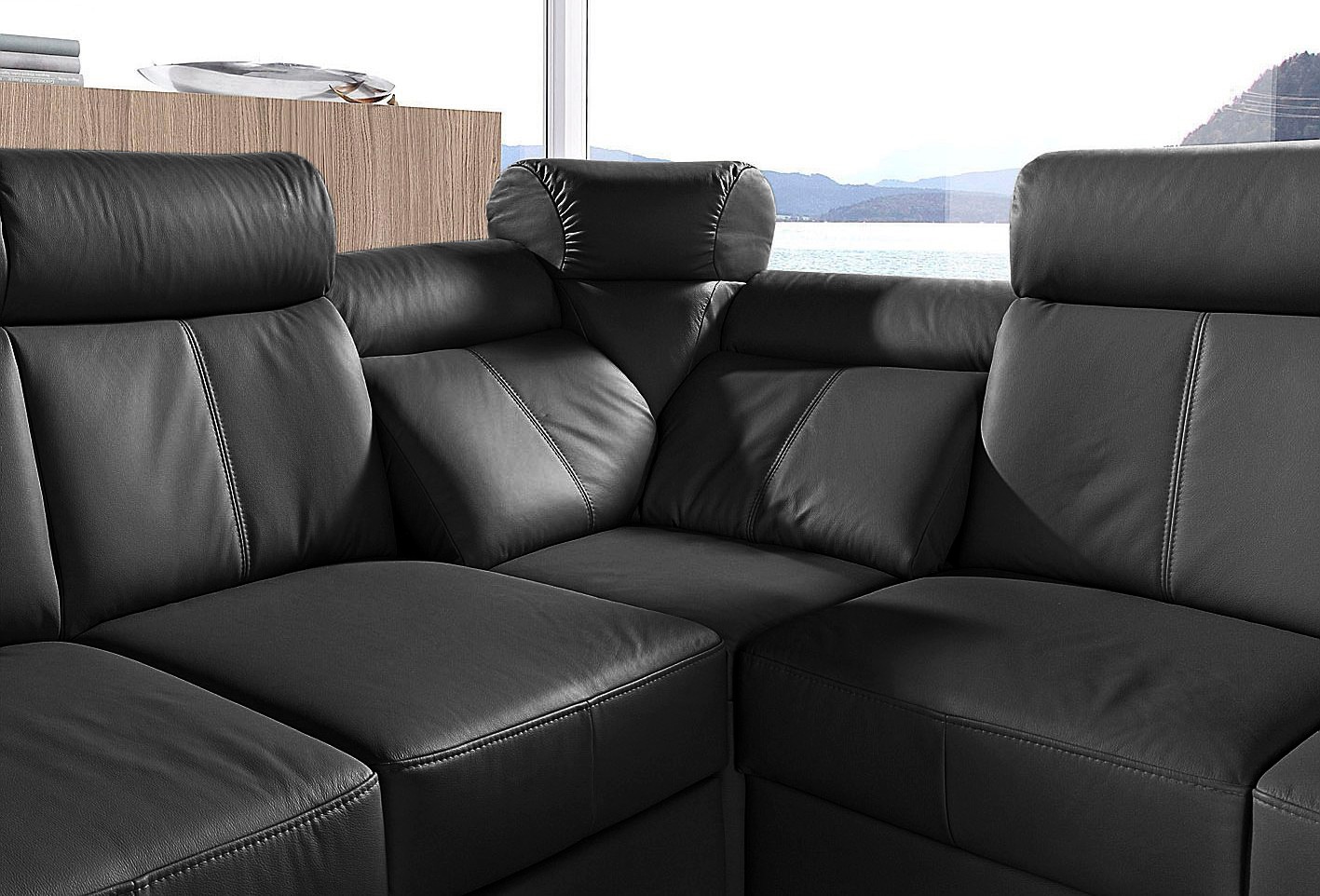 sit&more Ecksofa »Basel L-Form«, wahlweise mit Relaxfunktion