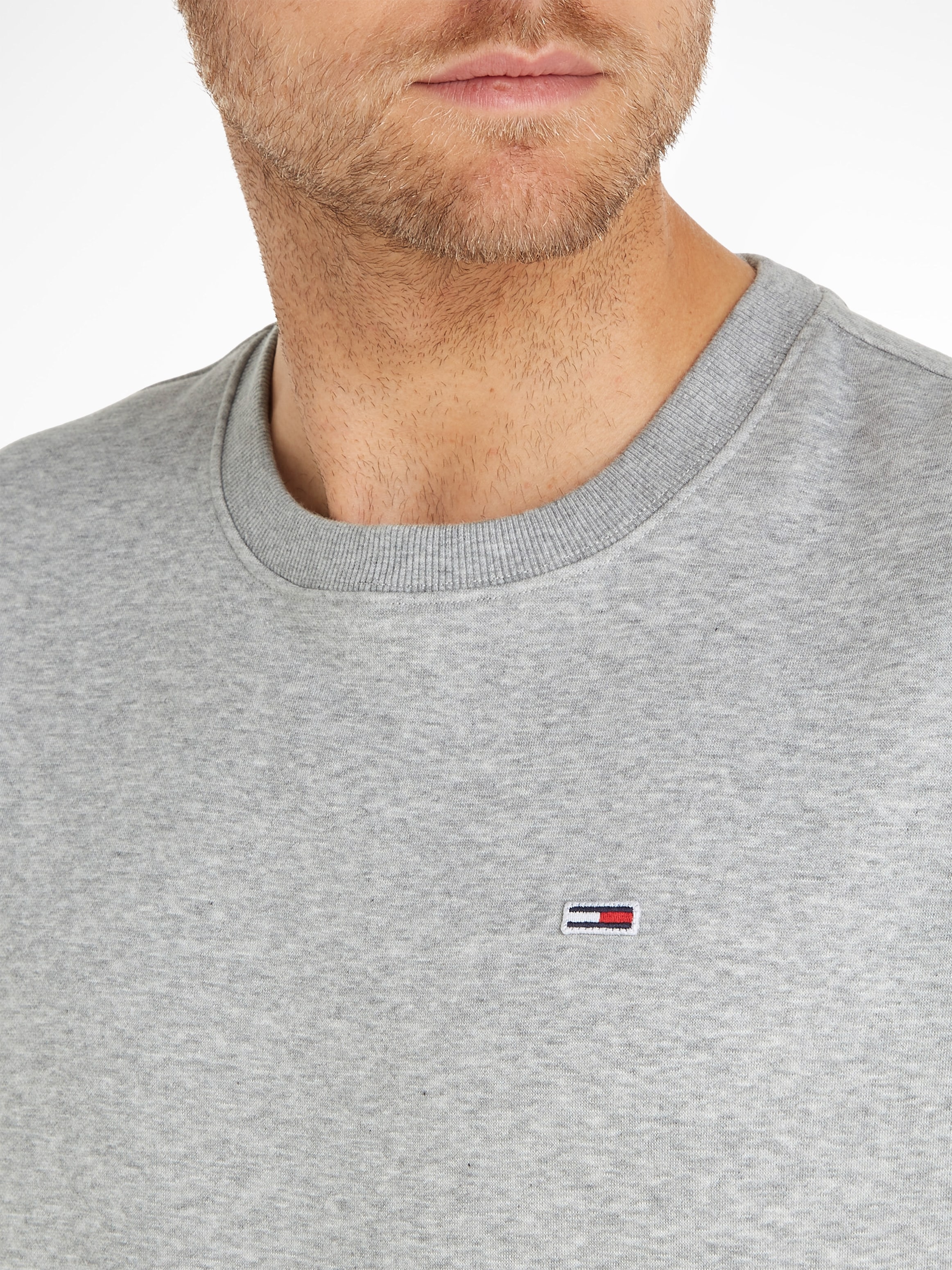 Tommy Jeans Sweatshirt »TJM REGULAR FLEECE C NECK«, mit Markenlogo auf der Brust