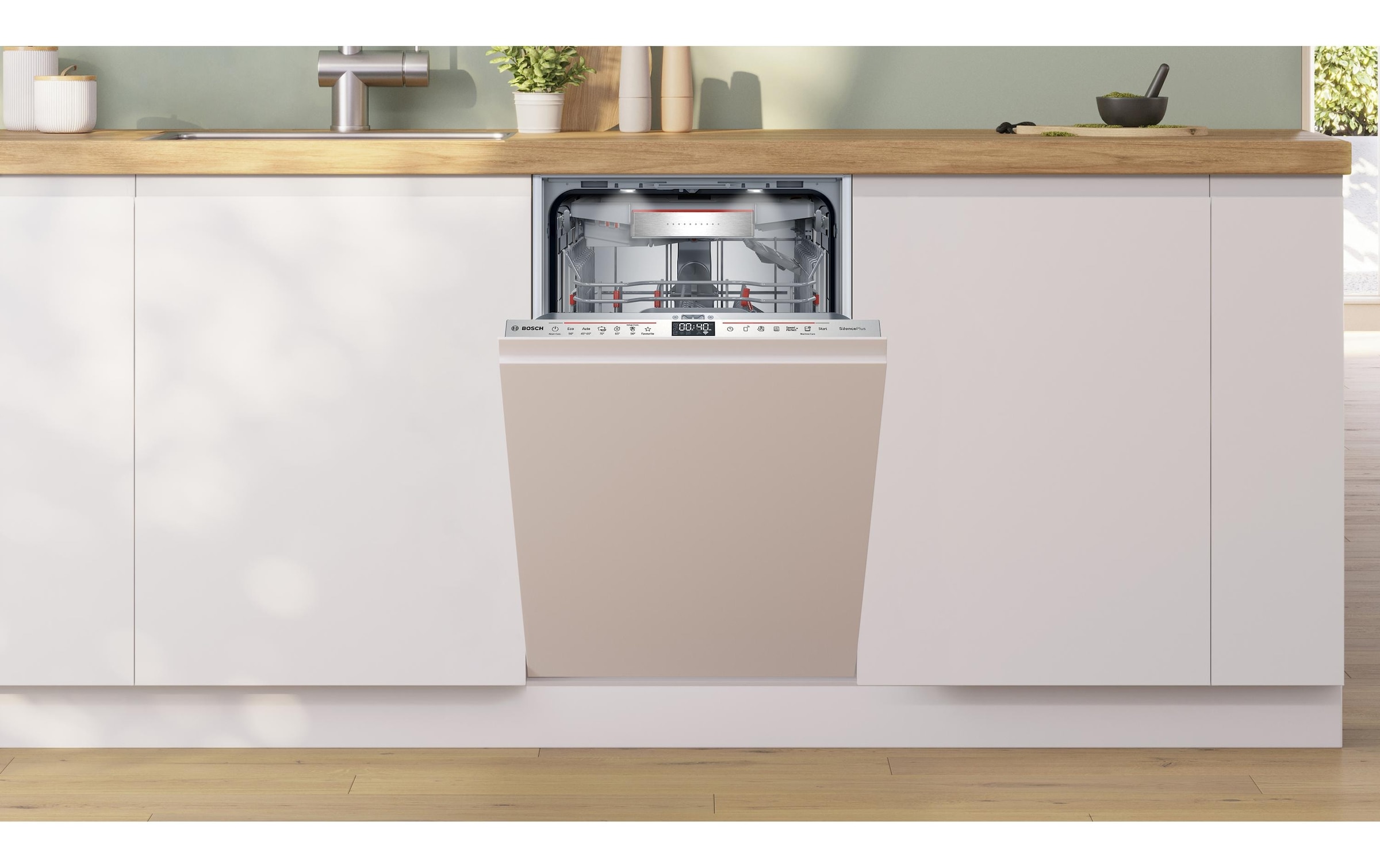BOSCH teilintegrierbarer Geschirrspüler »SPV6EMX0«, 10 Massgedecke