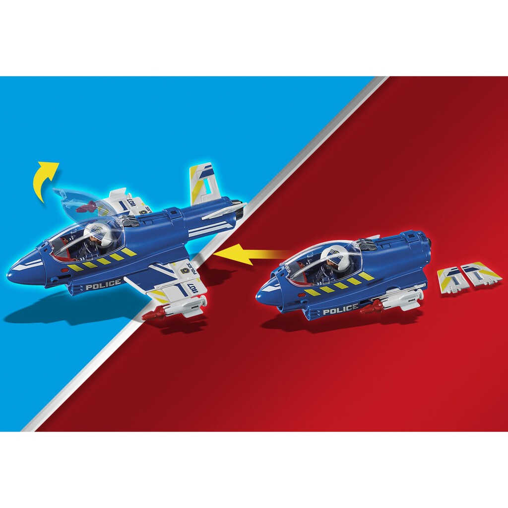 Playmobil® Konstruktions-Spielset »Polizei-Jet: Drohnen-Verfolgung (70780), City Action«, (44 St.), Made in Germany