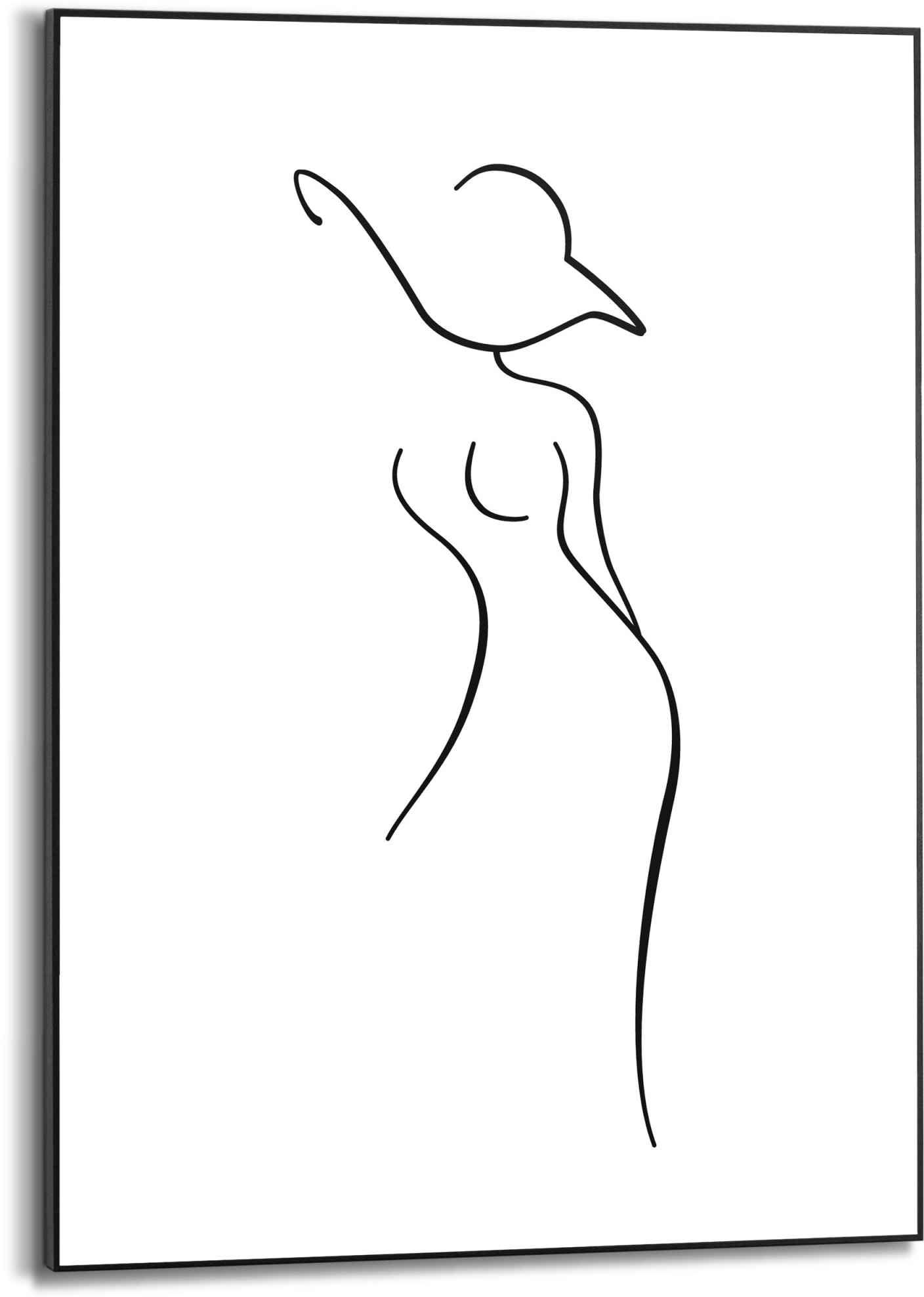 Reinders! Bild »Silhouette Frau - Landschaften, Linienzeichnung im ordern Abstrakt St.) (1 Shop - Modern«, Jelmoli-Online 