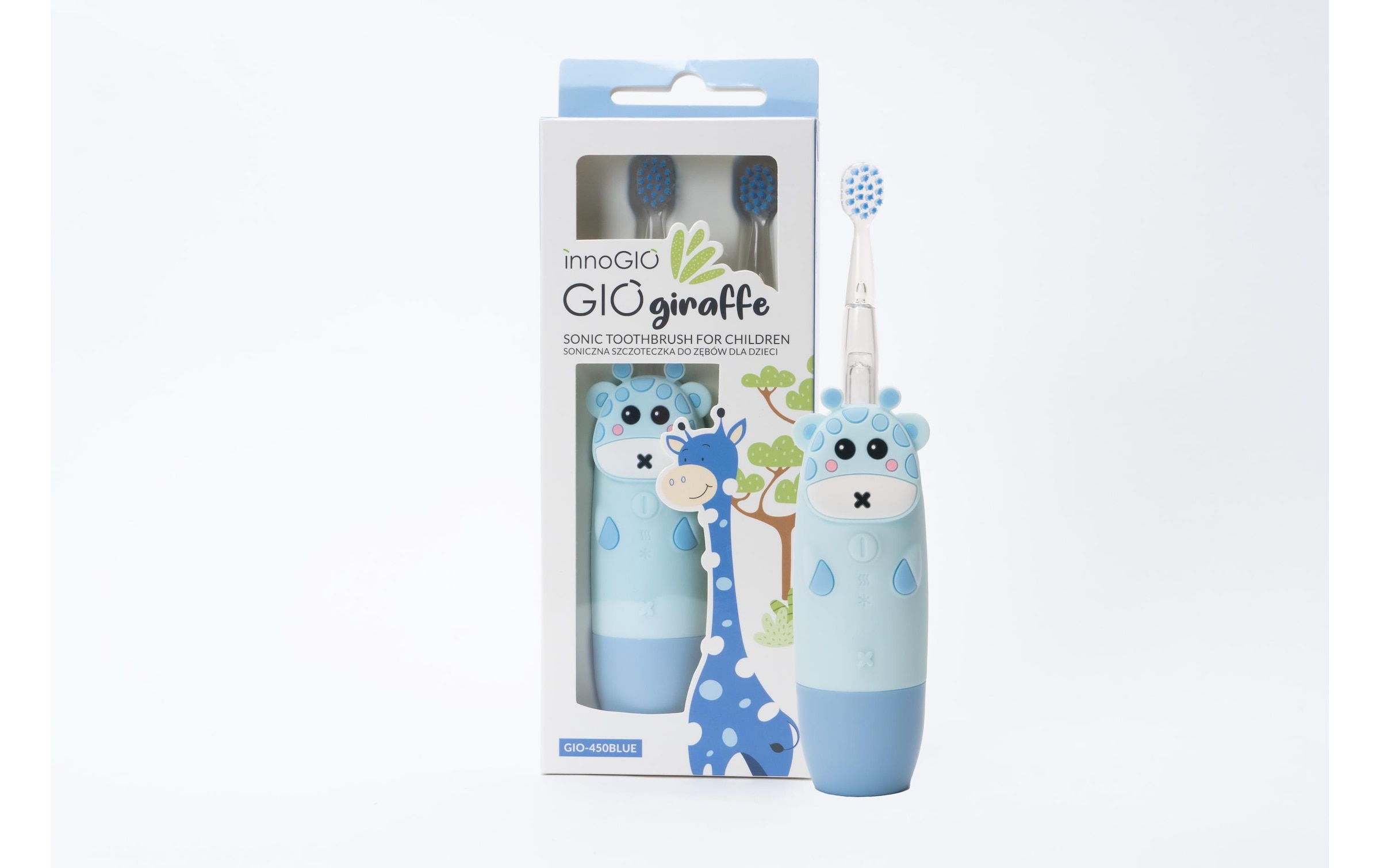 Elektrische Zahnbürste »innoGIO Sonic Giraffe Blau«