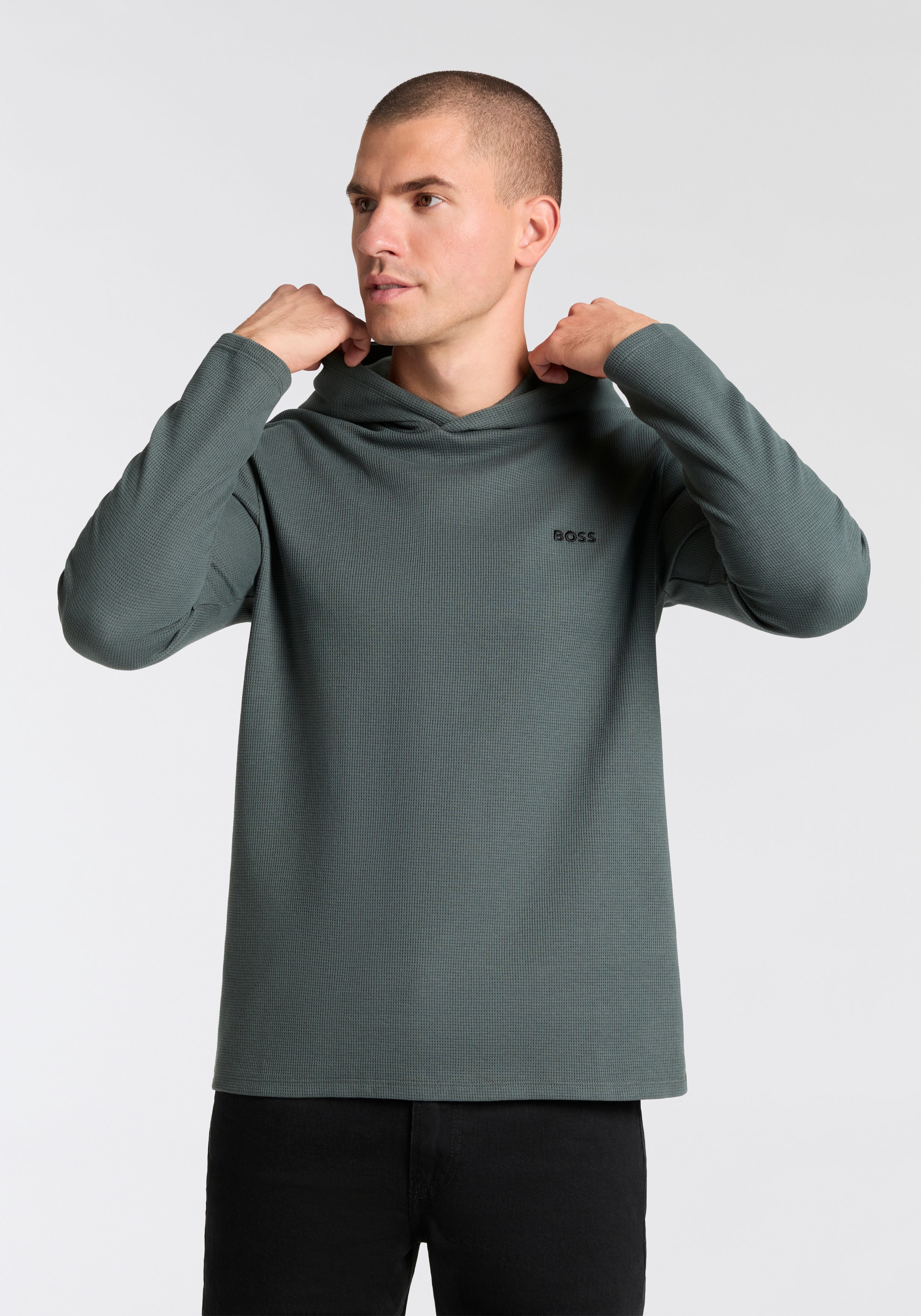 BOSS Hoodie »Waffle LS-Shirt H«
