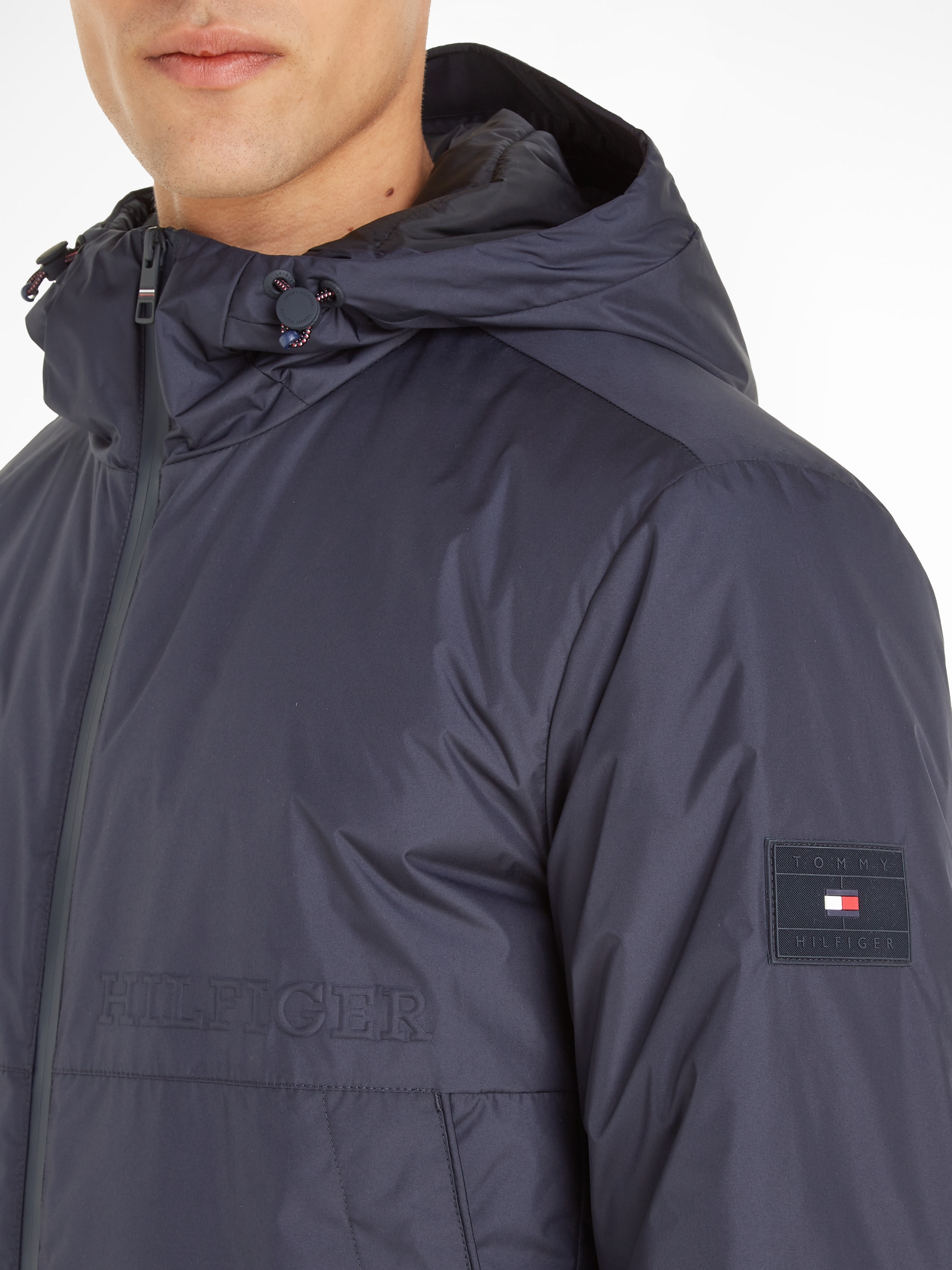 Tommy Hilfiger Outdoorjacke »PORTLAND HOODED JACKET«, mit Kapuze, mit wasserabweisendem Reissverschluss