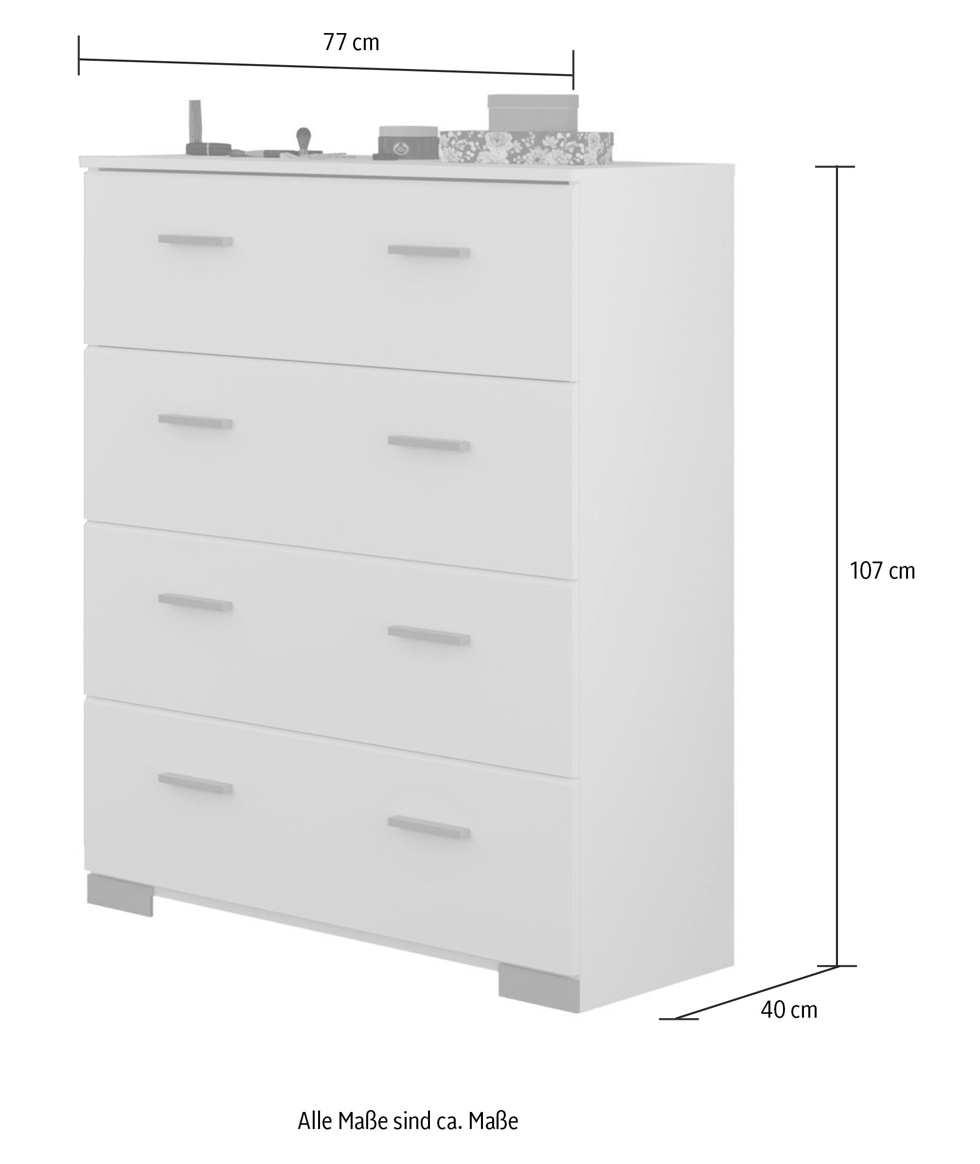 Parisot Jugendzimmer-Set »Sleep 41«, (Set, 4 tlg.), Rückwände der Fächer am Bett drehbar