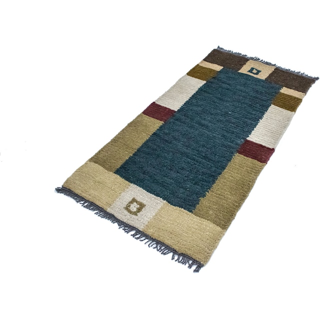 morgenland Wollteppich »Nepal Teppich handgeknüpft blau«, rechteckig,  handgeknüpft online shoppen | Jelmoli-Versand