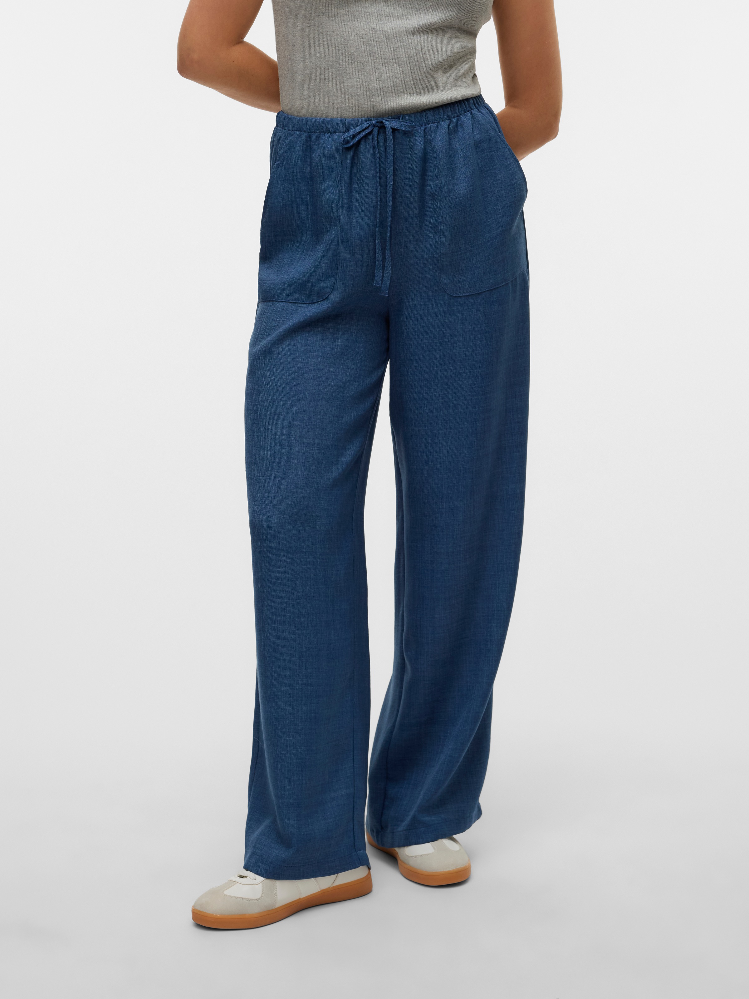 Vero Moda Schlupfhose »VMMELANEY HW LOOSE PANT WVN GA NOOS«, Sommerhose