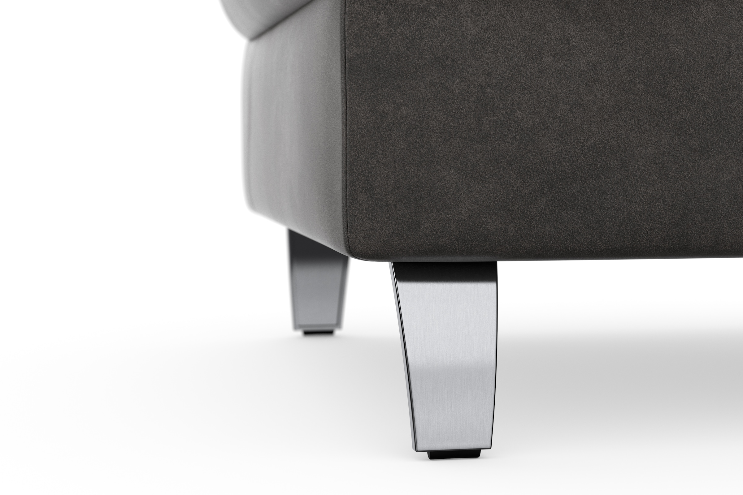 sit&more Stauraumhocker »Grenoble«, mit Stauraum und satinierten Füssen