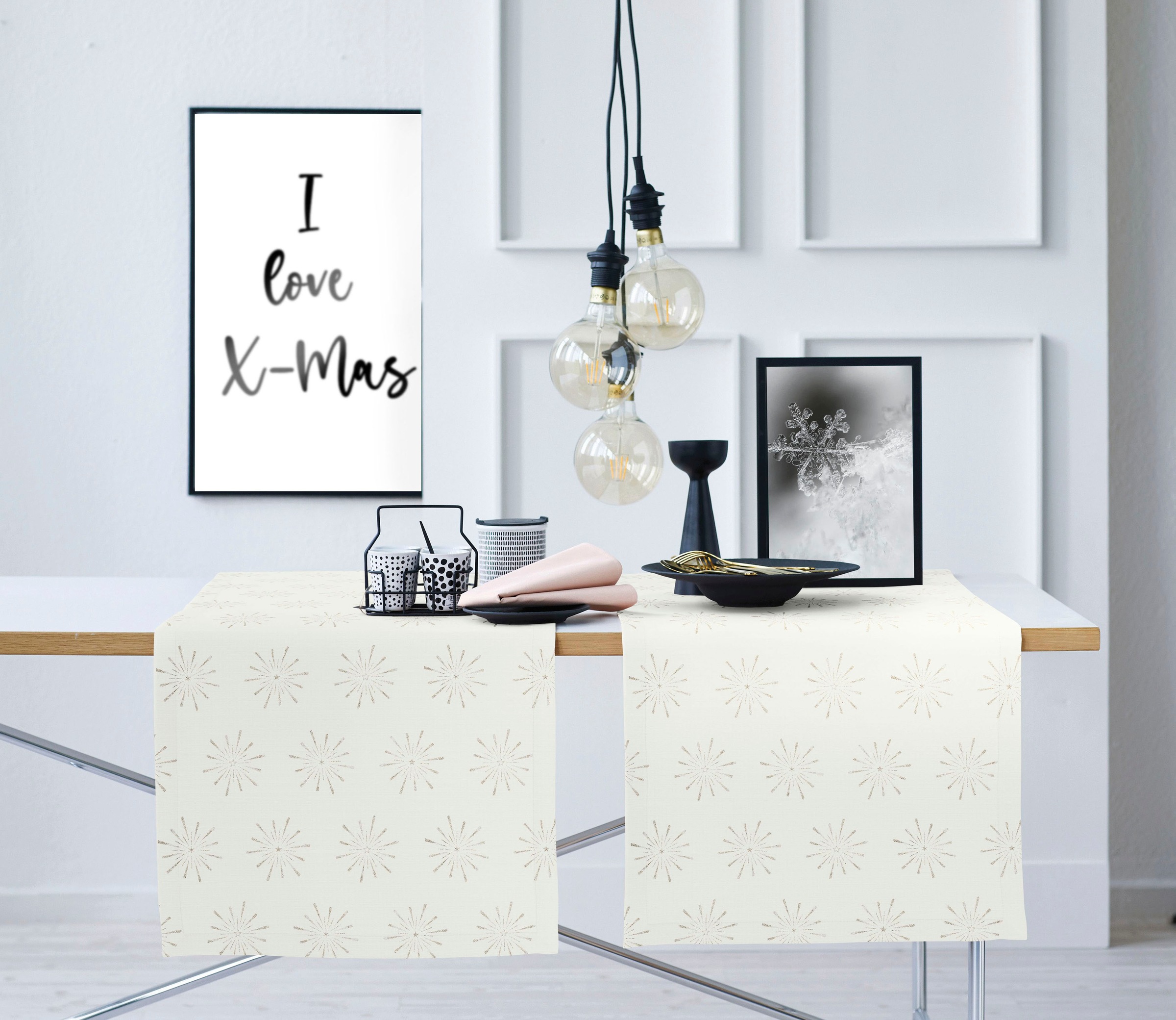 APELT Tischläufer "6302 CHRISTMAS GLAM, Weihnachtsdeko, Weihnachten" Lurex-Jacquardgewebe