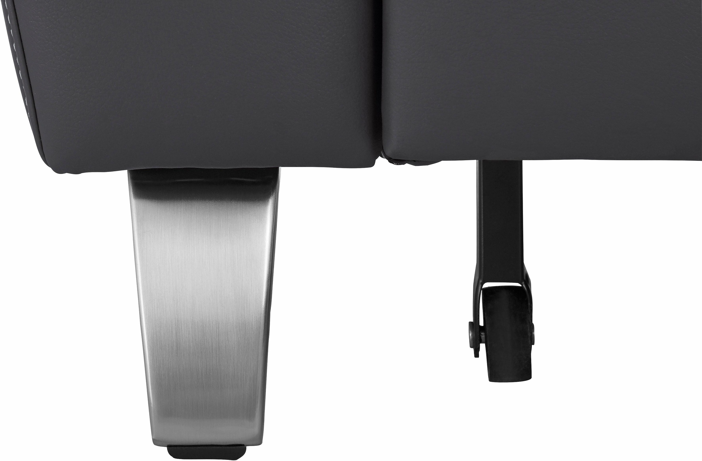 sit&more Ecksofa »Texel L-Form«, mit Federkern, wahlweise mit Bettfunktion und Bettkasten