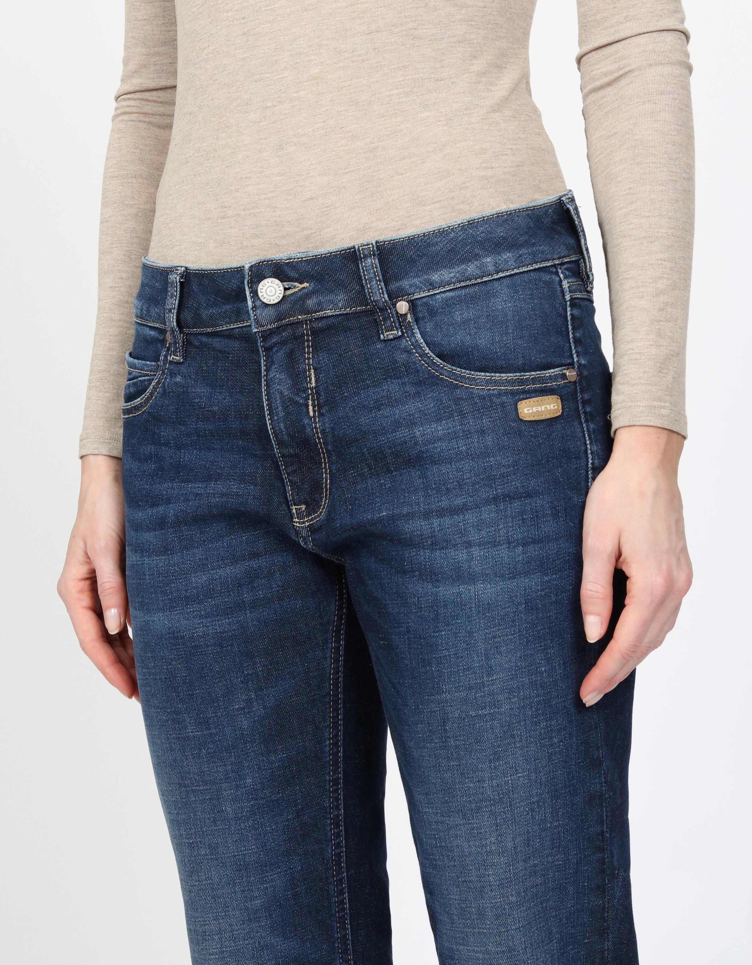 GANG Boyfriend-Jeans »94NADIA«, 5-Pocket Style mit Reissverschluss und Knopf