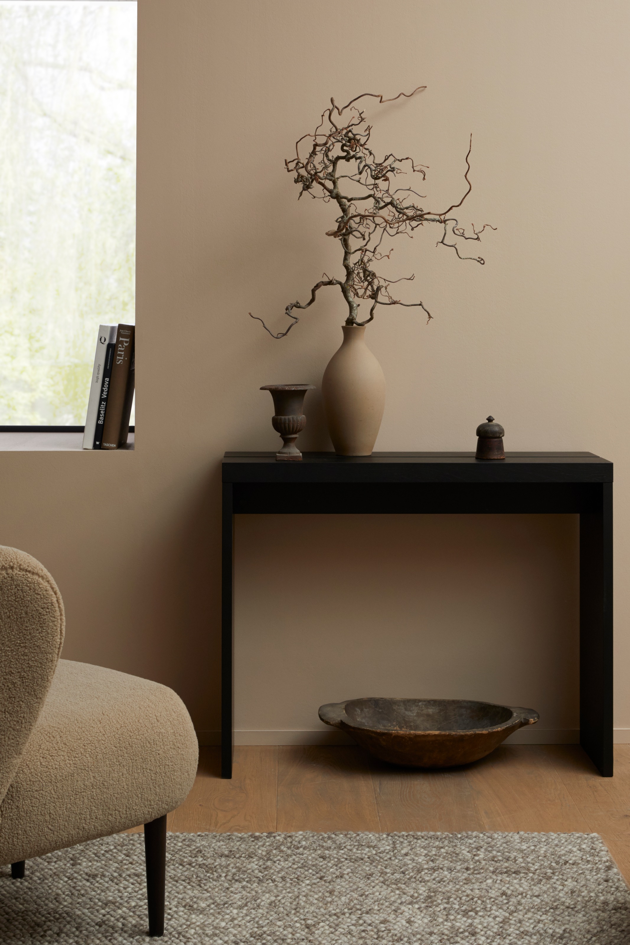 LeGer Home by Lena Gercke Wollteppich »Ainhoa, handgewebt, Wolle«, rechteckig, 12 mm Höhe, einfarbig, Wolle, Handweb Teppich, Wohnzimmer, Schlafzimmer, Esszimmer