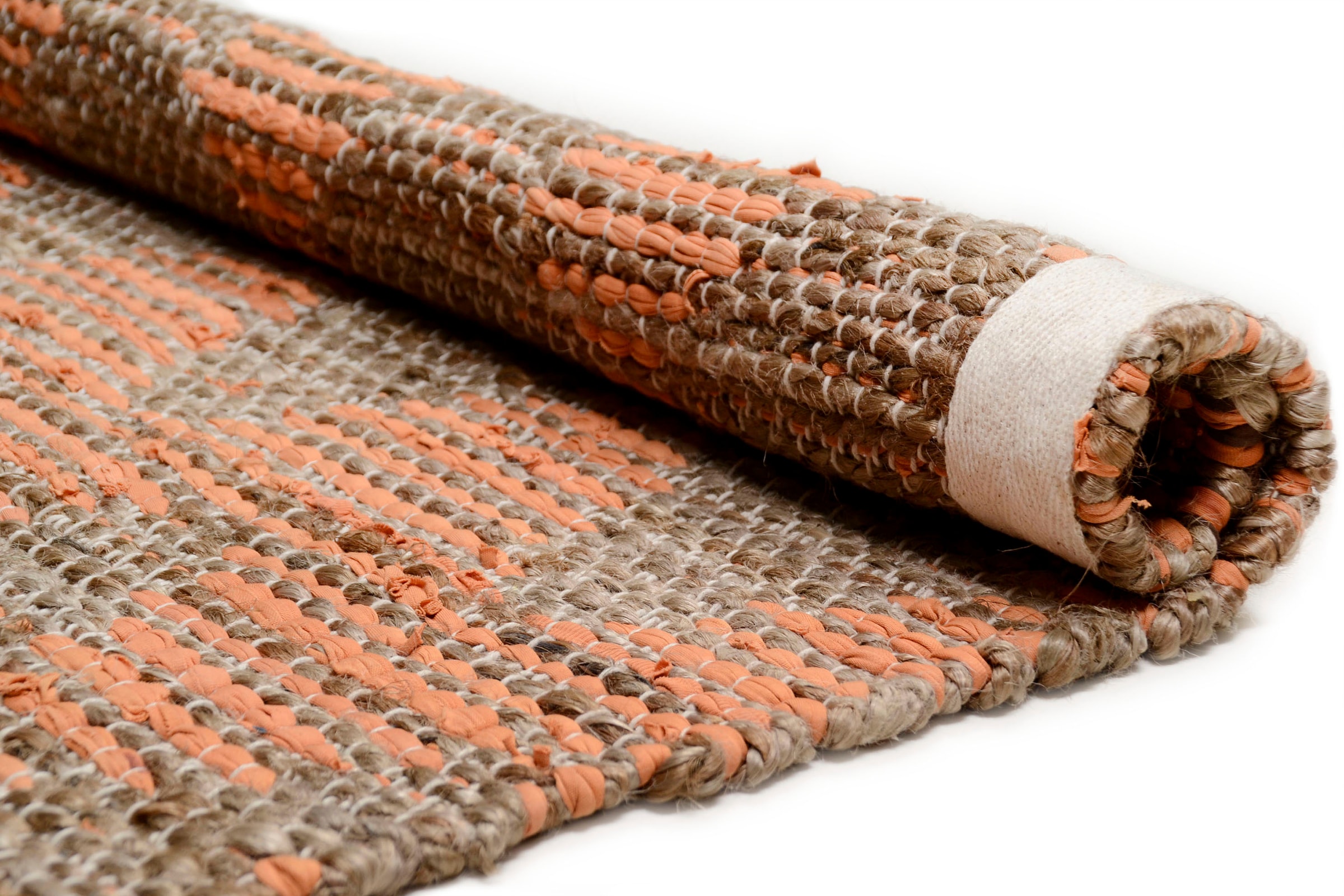 TOM TAILOR HOME Teppich »Pastel Zigzag«, rechteckig, Flachgewebe, handgewebt, Material: 60% Baumwolle, 40% Jute