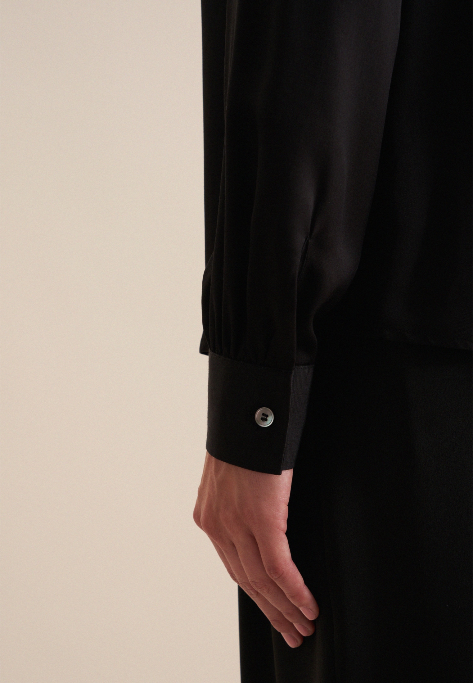 seidensticker Hemdbluse »Schwarze Rose«, 1/1 Kragen Uni