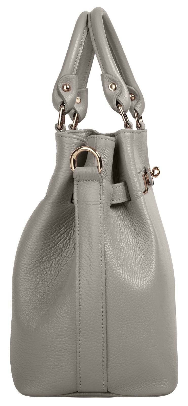 Samantha Look Henkeltasche, echt Leder, Made in Italy, geräumige Henkeltasche mit Smartphonefach