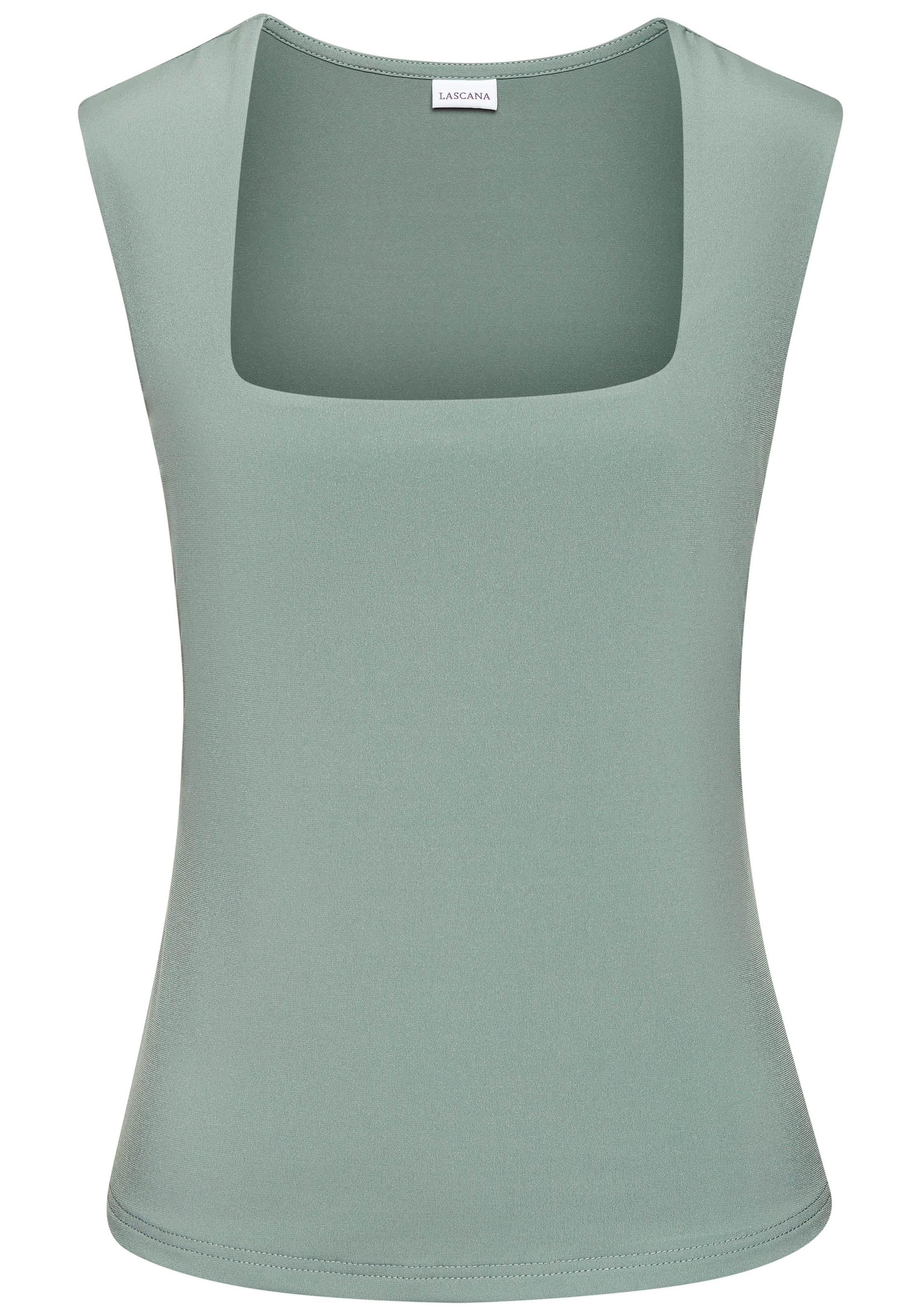 LASCANA Tanktop, aus bügelfreiem Material, elegantes Basic-Top mit breiten Trägern