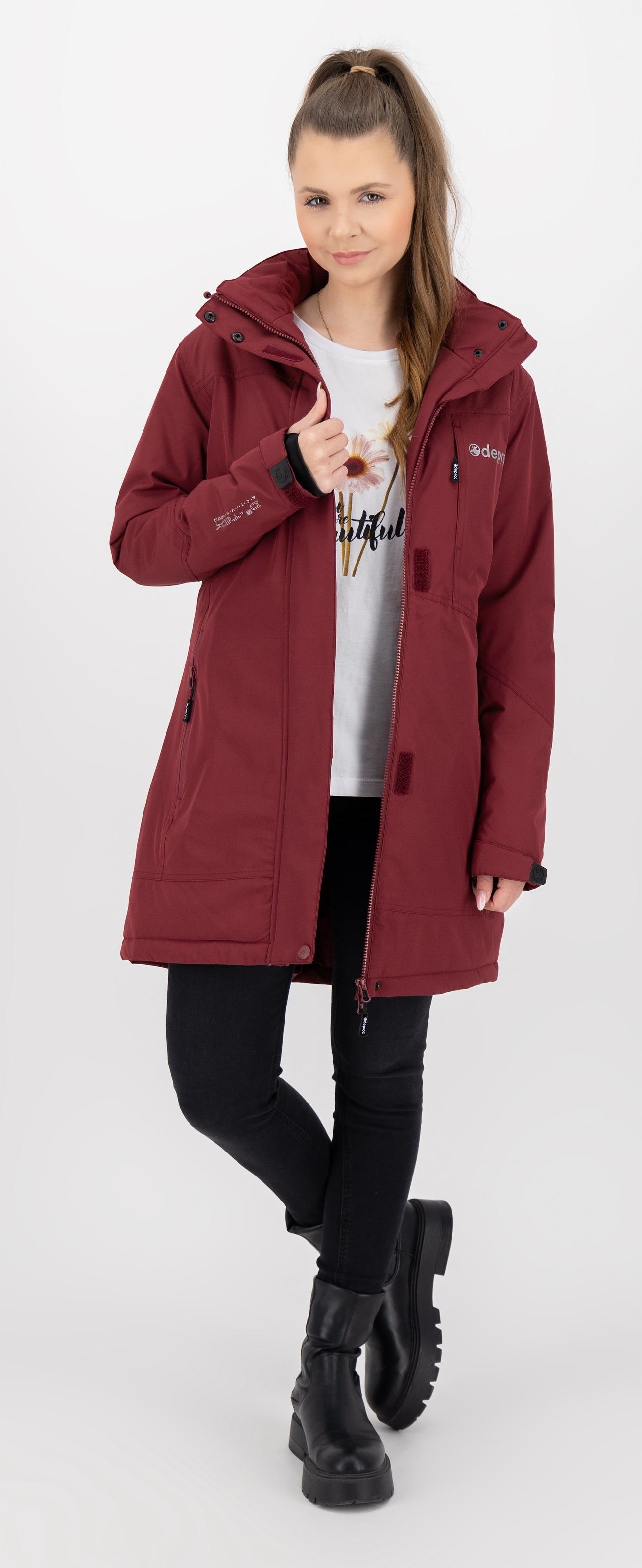 DEPROC Active Winterjacke »MONTREAL LONG WMN«, auch in Grossen Grössen erhältlich
