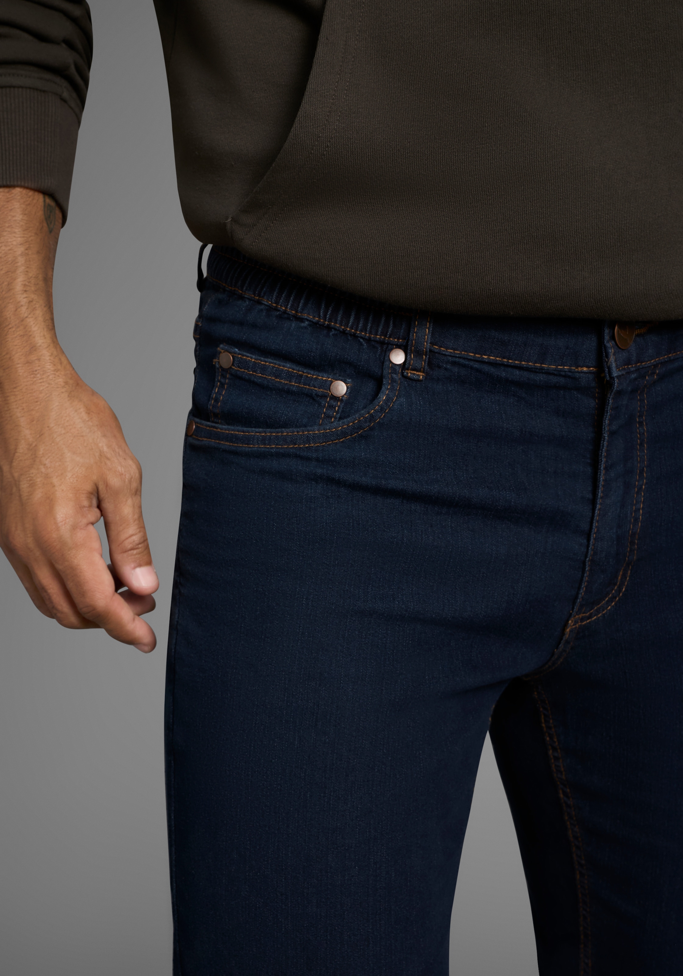 Arizona Dehnbund-Jeans »Paul«, elastischer Dehnbund, Comfort-Fit, gerader Beinschnitt