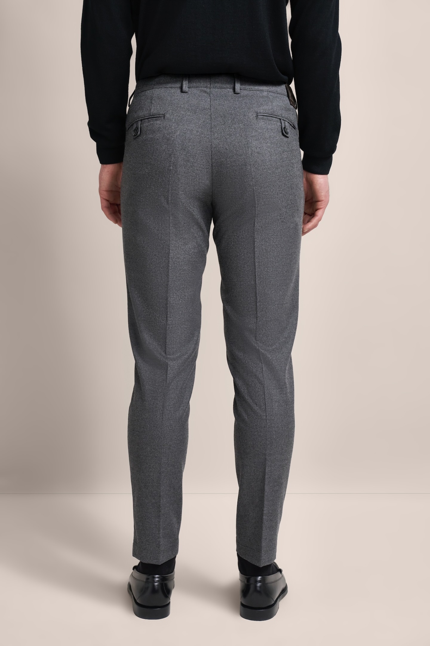 bugatti Bundfaltenhose, mit Modern-Flanell-Soft-Touch