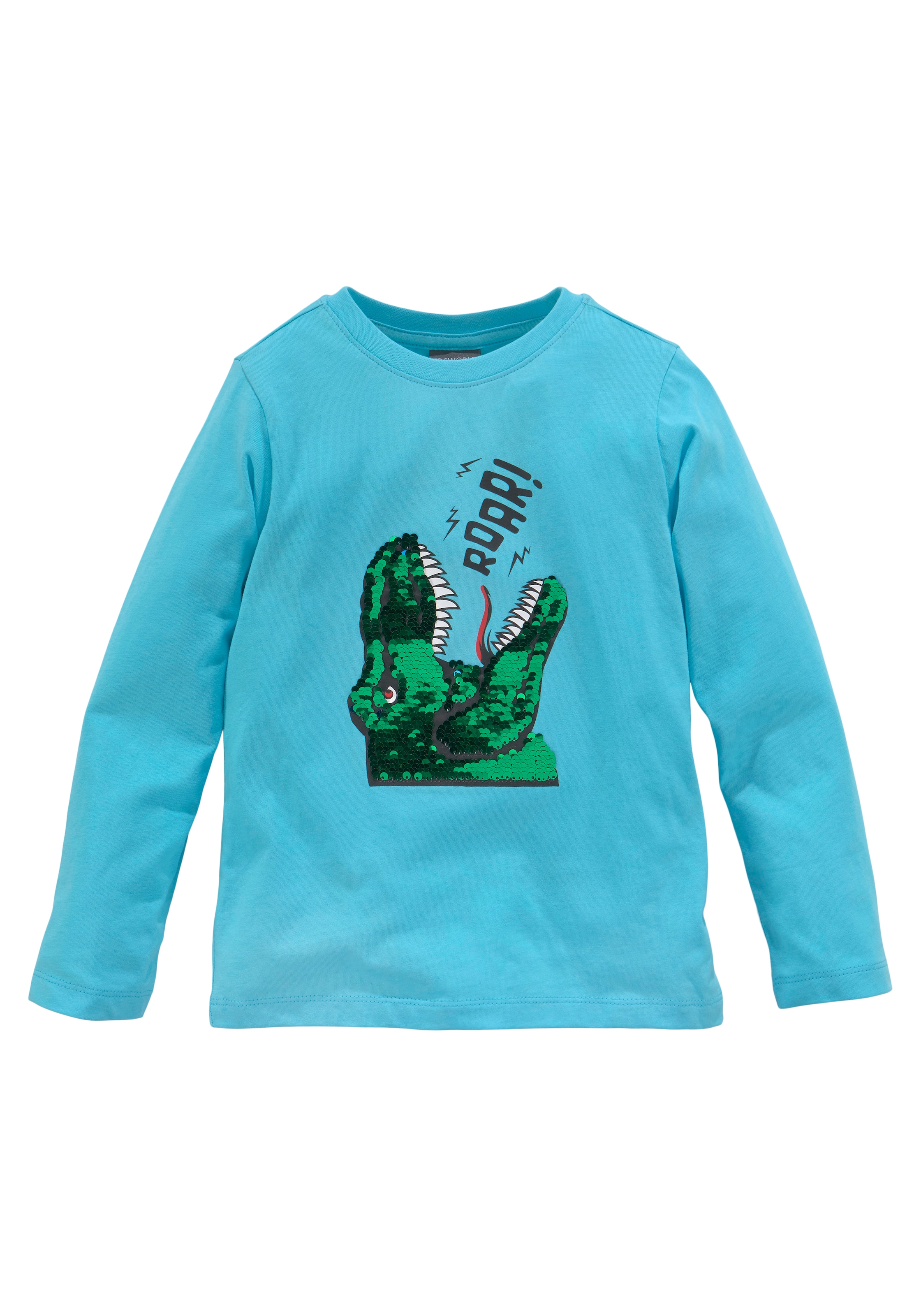 ✵ KIDSWORLD Langarmshirt »mit Dino-Motiv aus Wendepailletten« günstig  bestellen | Jelmoli-Versand | Jungen