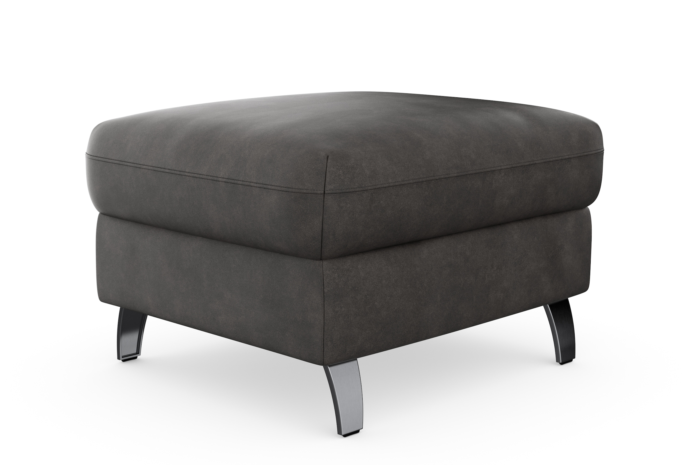 sit&more Stauraumhocker »Grenoble«, mit Stauraum und satinierten Füssen