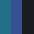 royalblau, schwarz, petrol