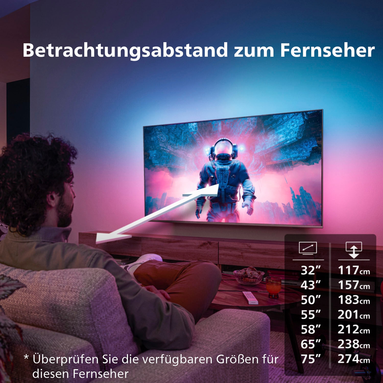 Philips LED-Fernseher »50PUS8548/12«, 4K Ultra HD, Android TV-Google TV-Smart-TV, 3-seitiges Ambilight