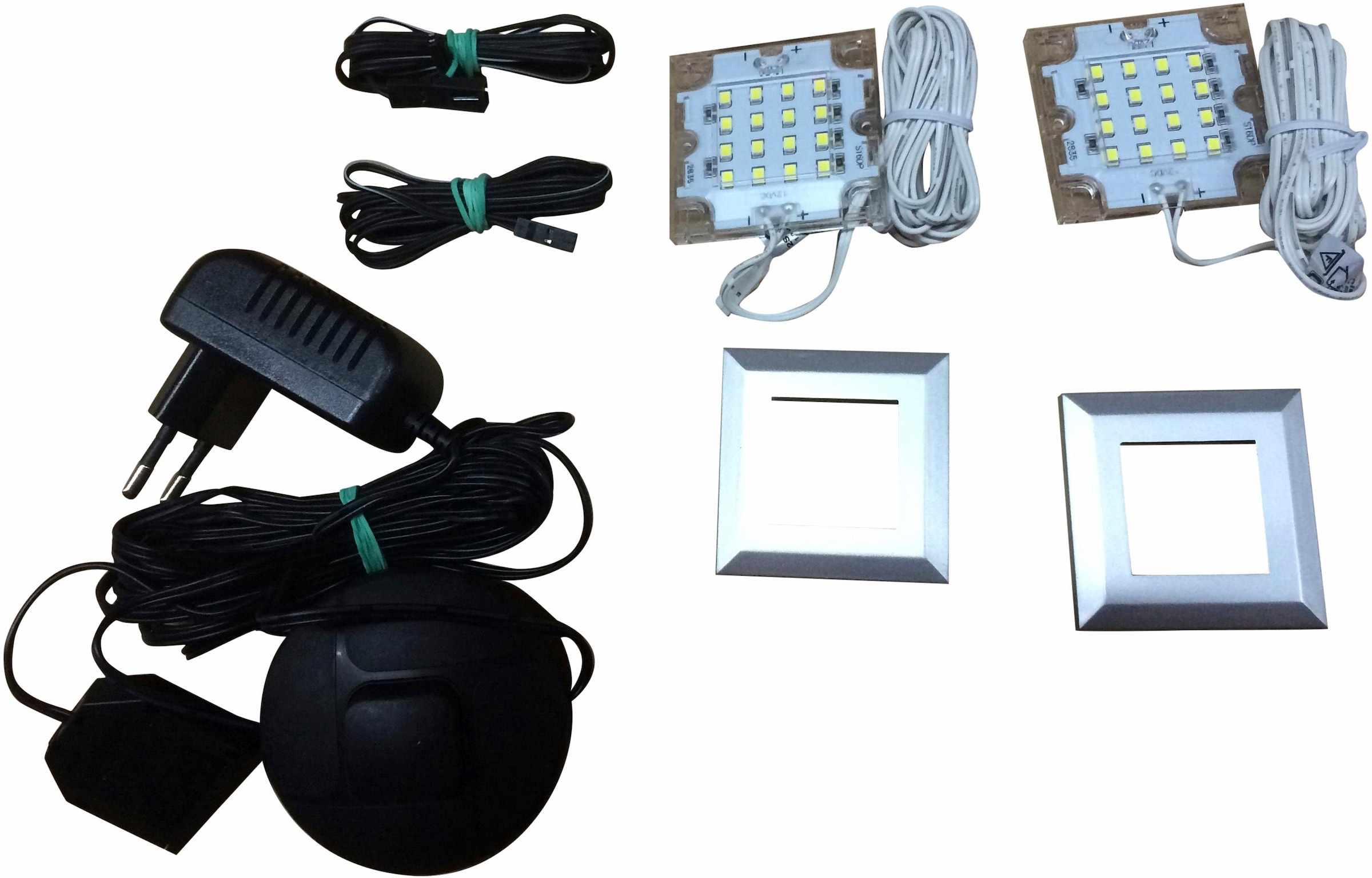 trendteam LED Unterbauleuchte, 16 flammig, Leuchtmittel LED-Board | LED fest integriert, LED Unterbauspots mit kalt-weissem Licht - Mit Fussschalter
