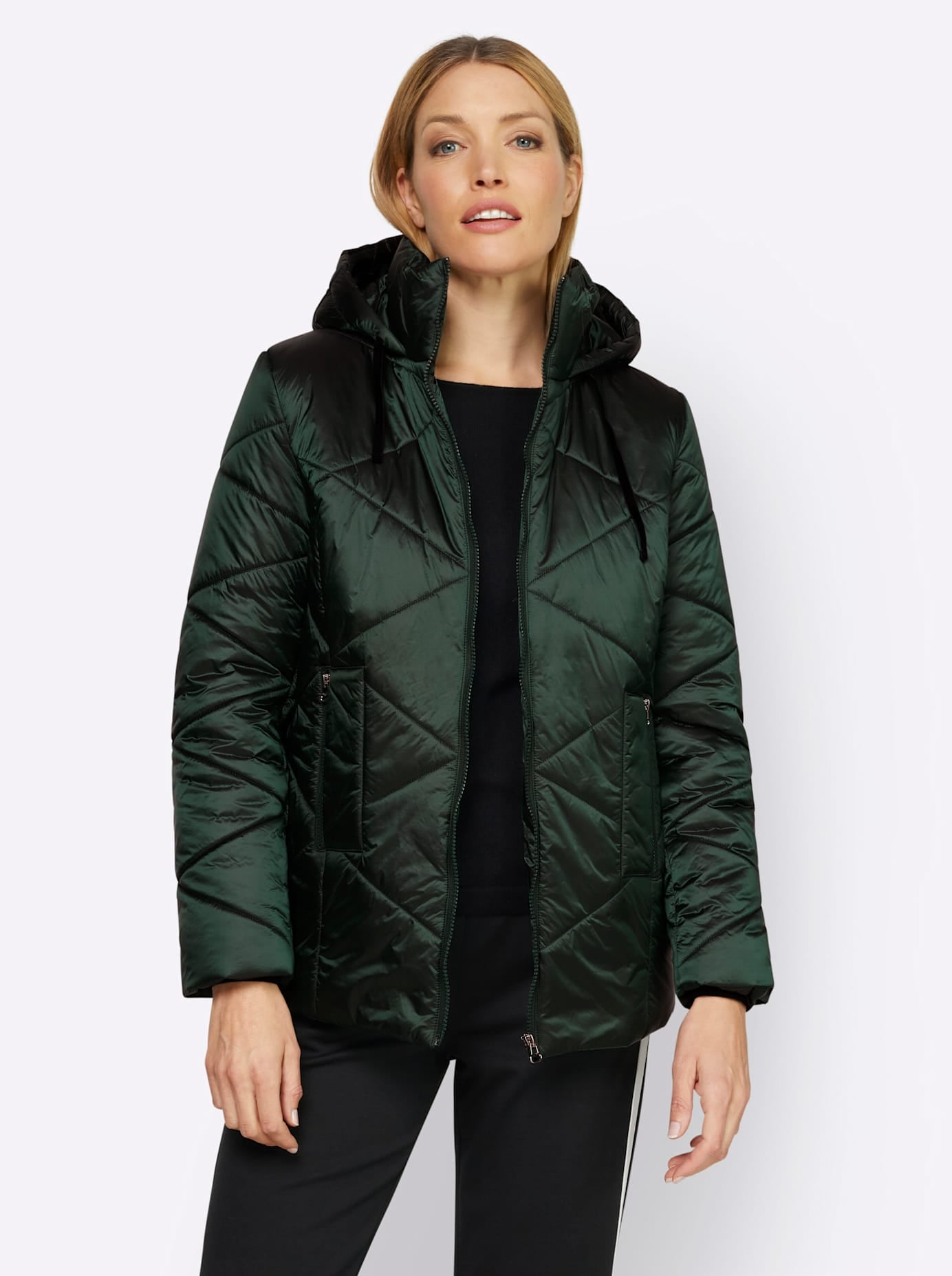 heine Steppjacke, mit Kapuze