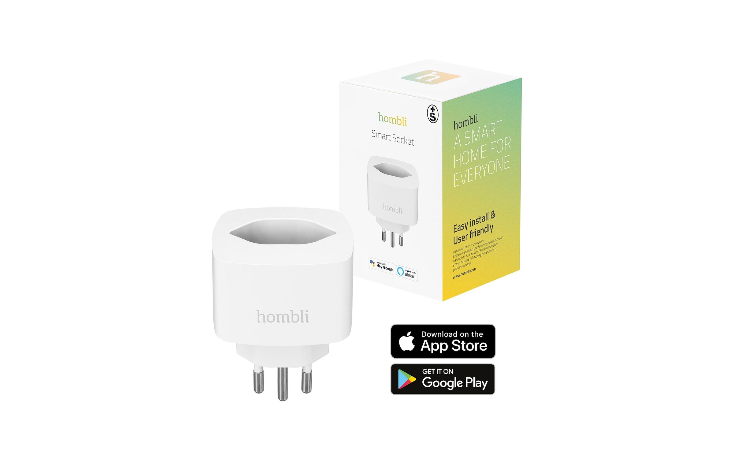 Smart-Home-Steuerelement »hombli Socket CH Weiss«