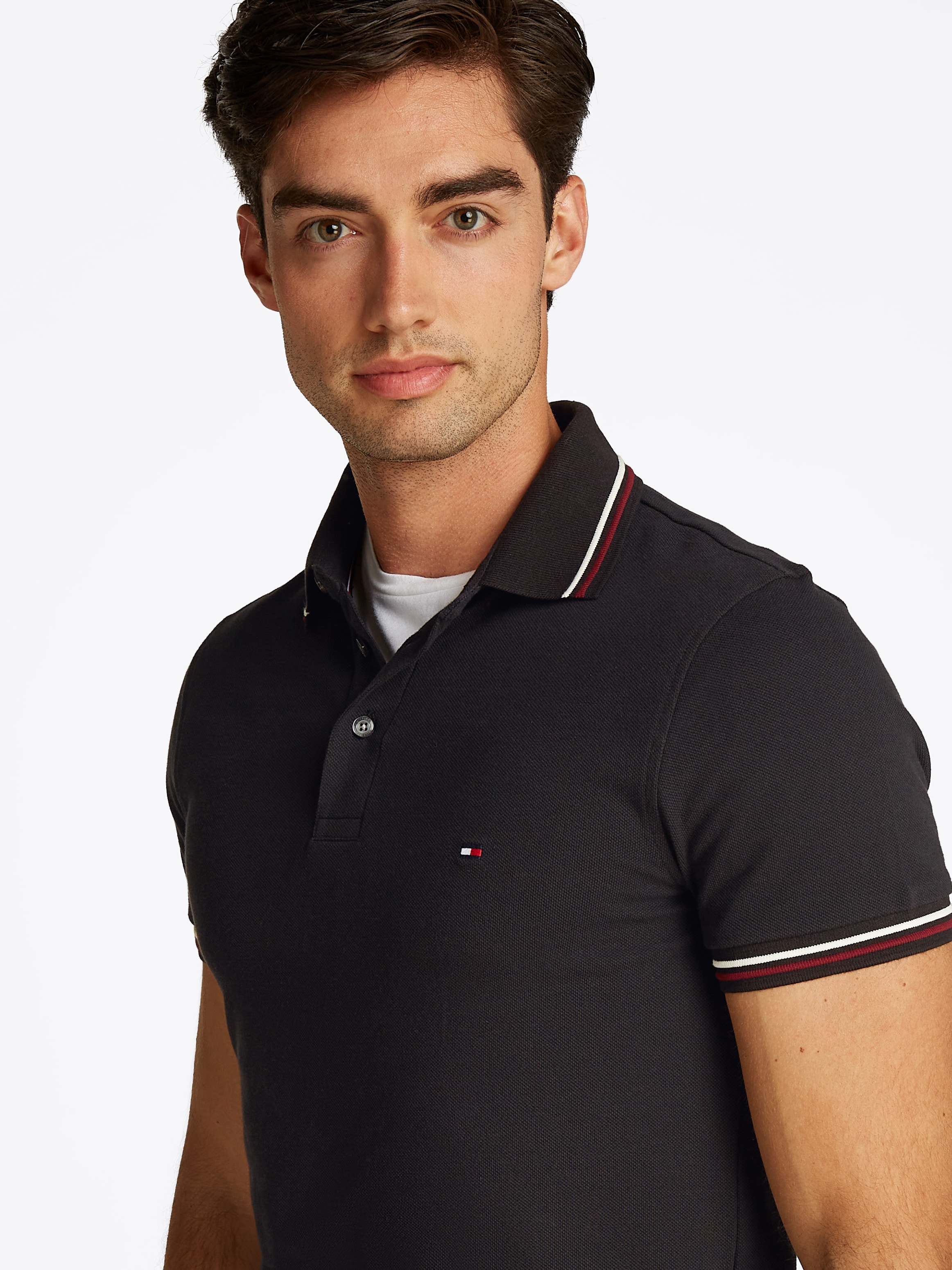 Tommy Hilfiger Poloshirt »TIPPED SLIM FIT POLO«, mit Kontrast-Details