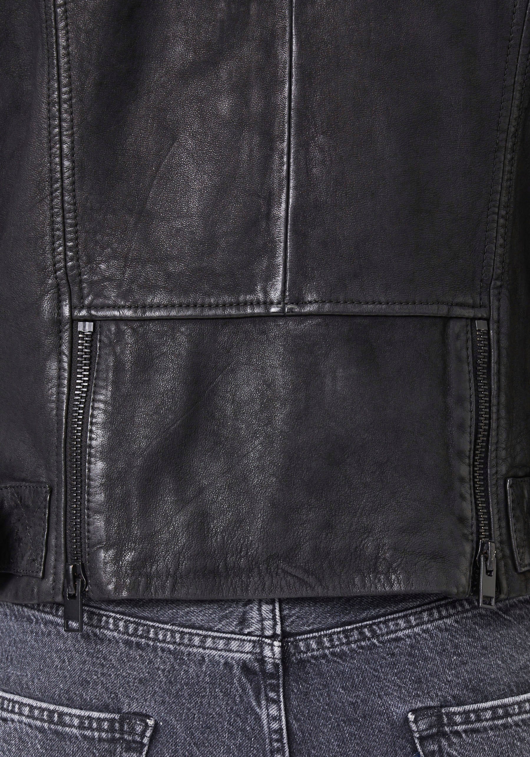 Mauritius Lederjacke »G2MKjas SF«, mit Reissverschlusstaschen