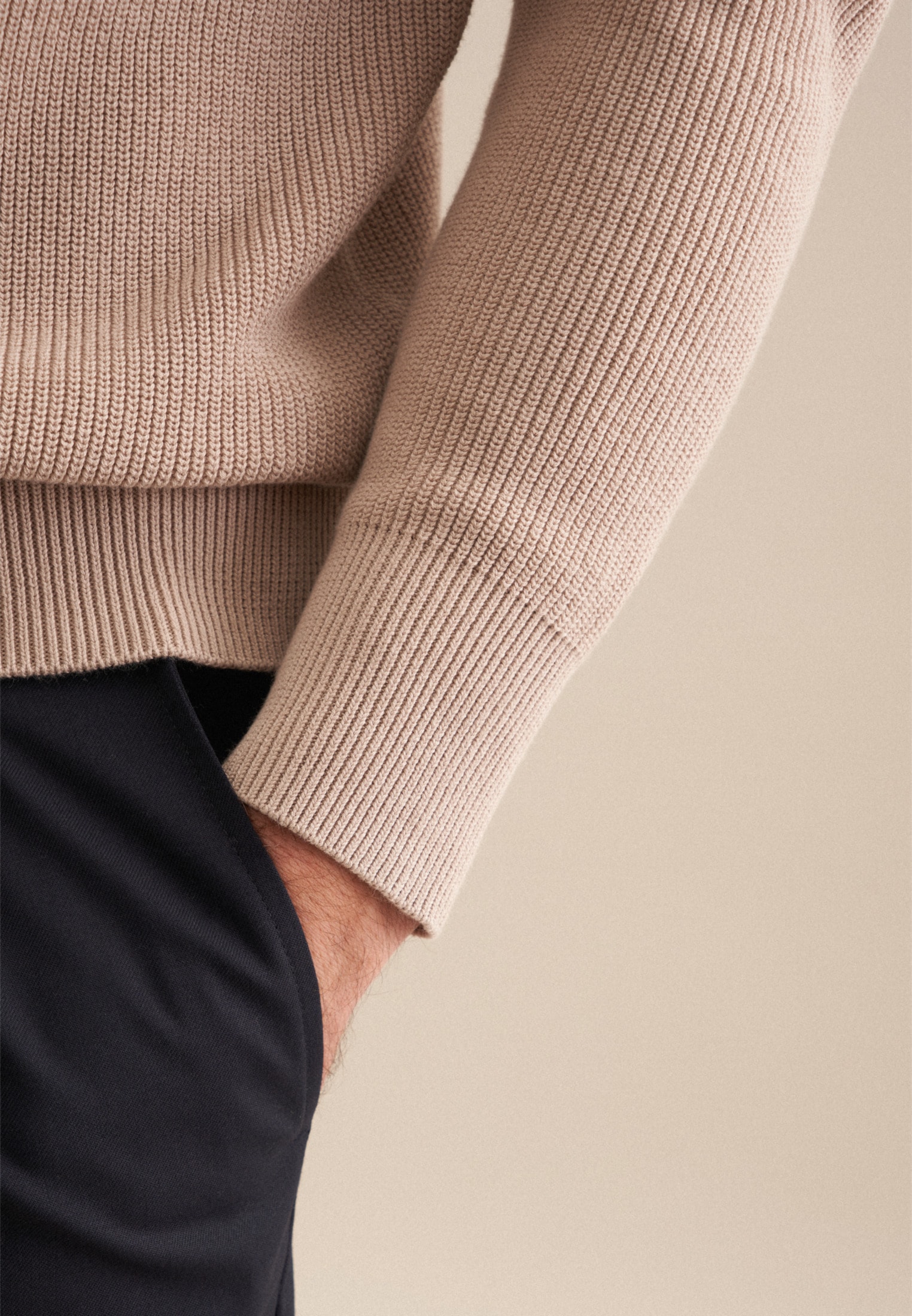 seidensticker Strickpullover, Rundhals Uni