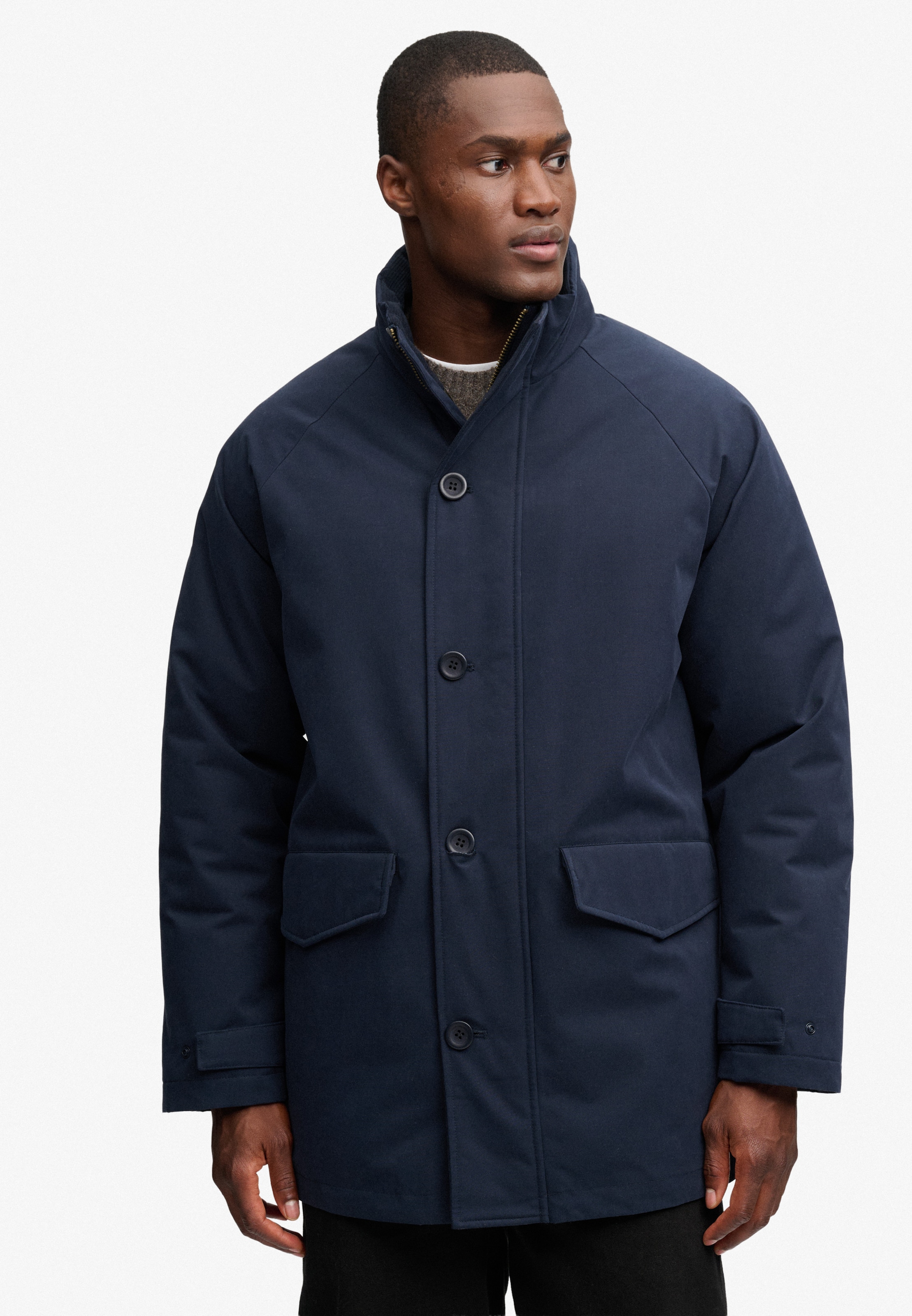 Superdry Parka "PREMIUM PADDED CAR COAT" Materialmix, regular fit