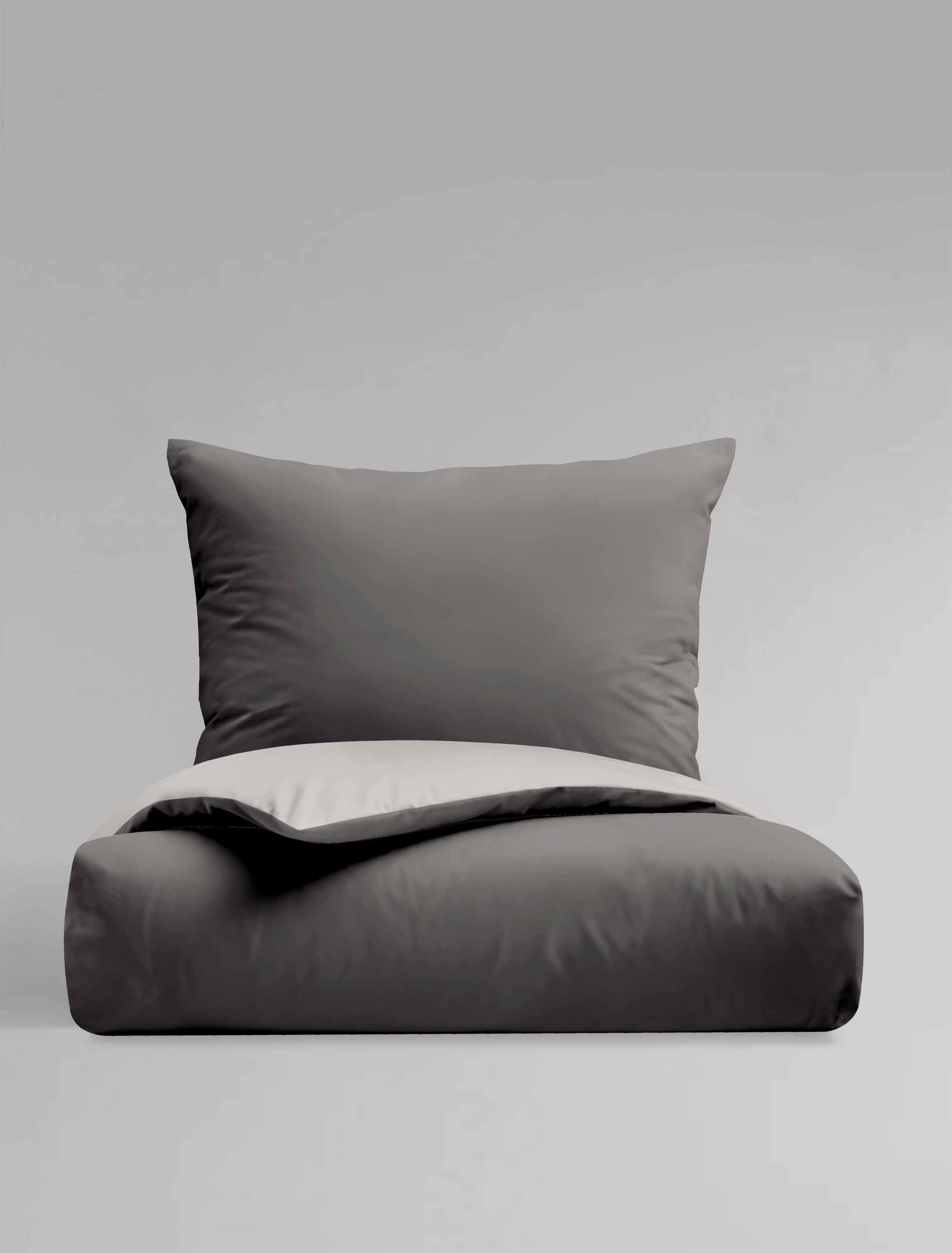 BIERBAUM Wendebettwäsche »Modern Uni in Gr. 135x200 oder 155x220 cm«, Modernes Unidesign: Schlichte, elegante Optik für jedes Schlafzimmer
