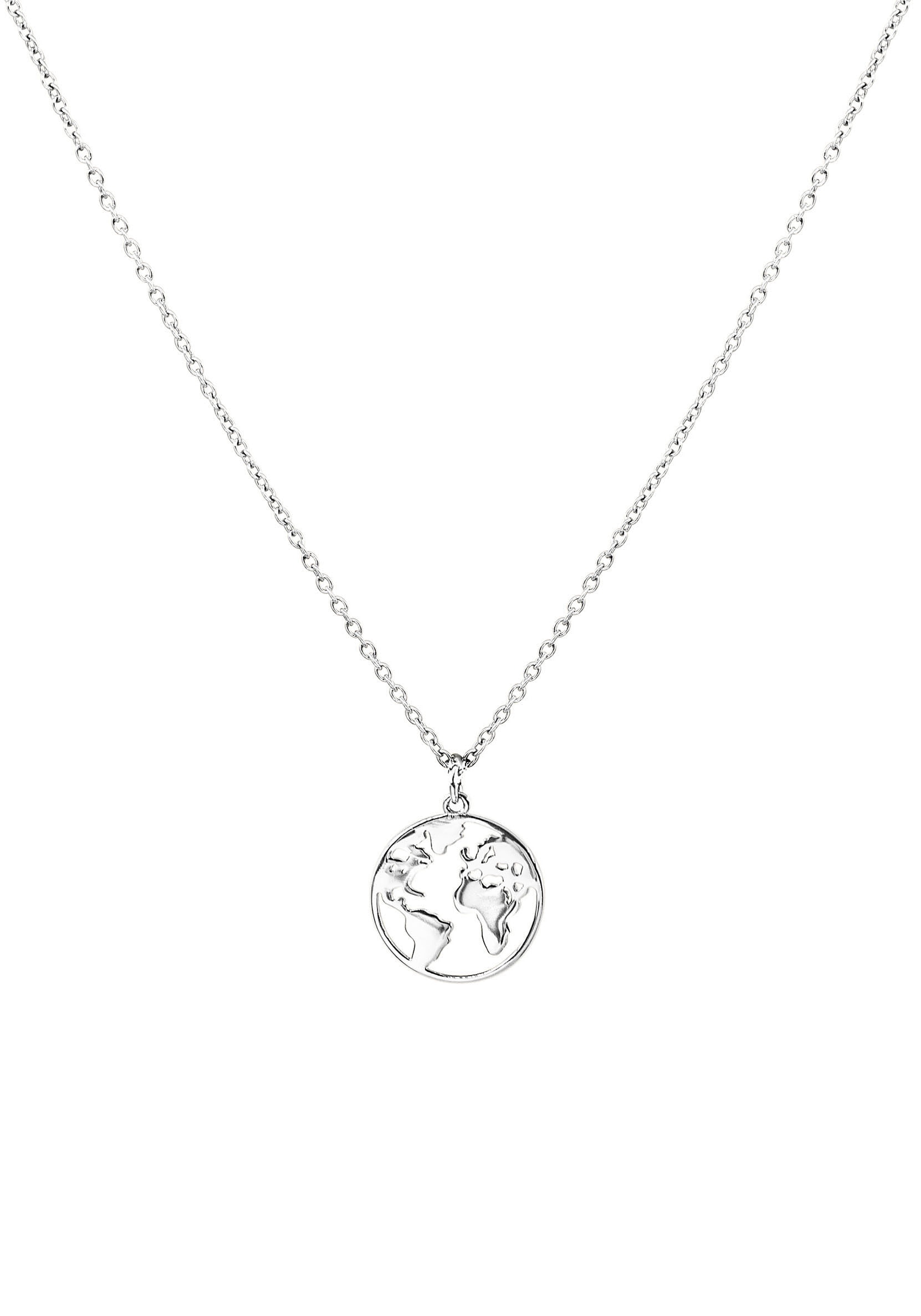 Purelei Kette mit Anhänger »Schmuck Geschenk Worldmap, mit Welt-Motiv, Necklace-WorldMap«